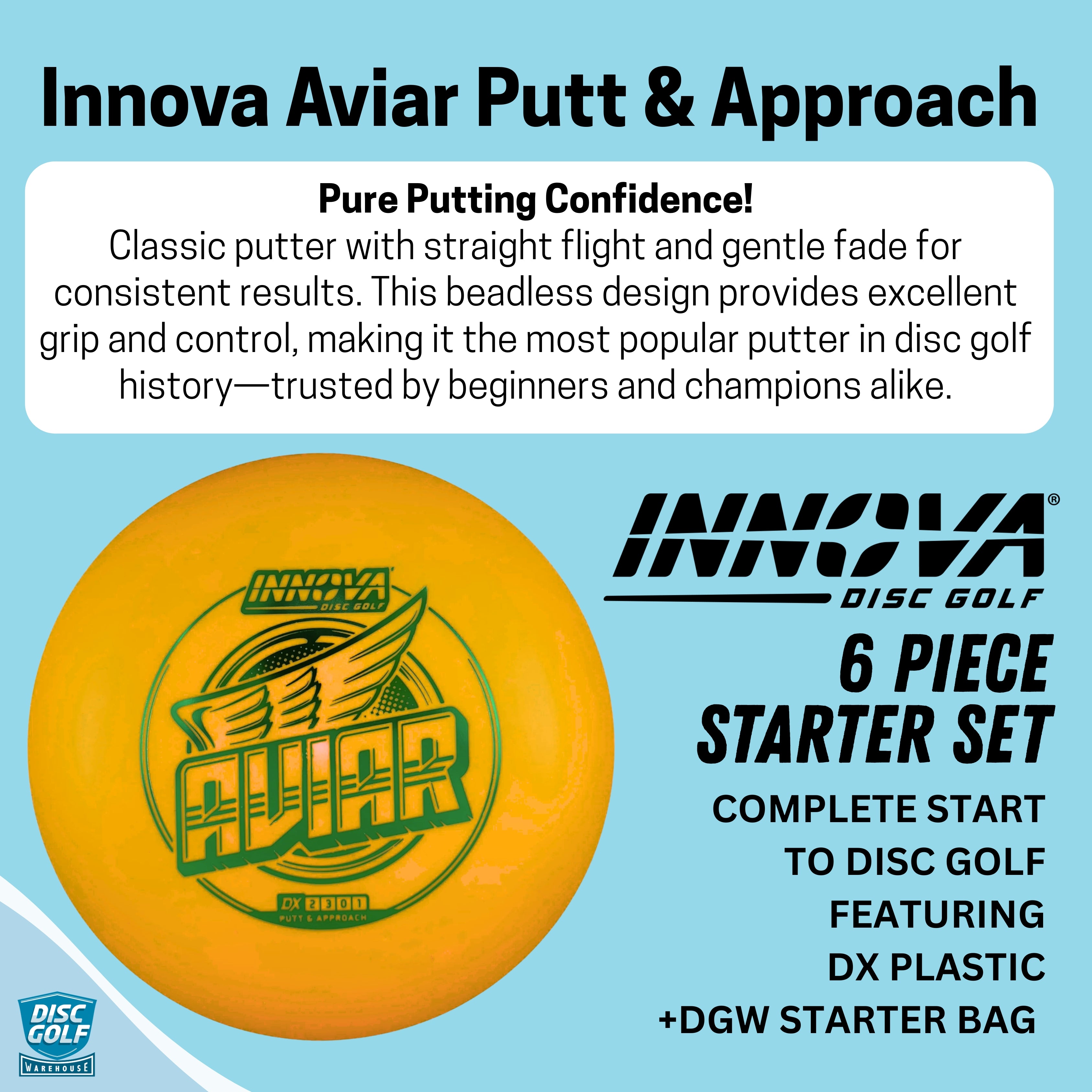 DGW Deluxe 6 Piece Innova Disc Golf Starter Set