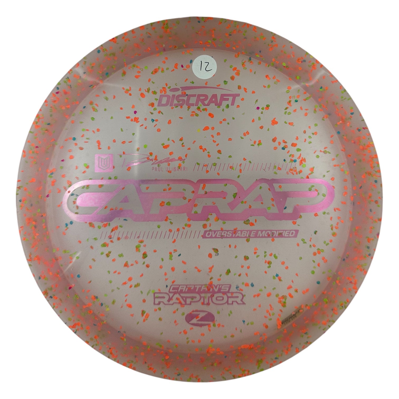 Discraft Captains Raptor 2026 - Z Confetti Plastic - Paul Ulibarri