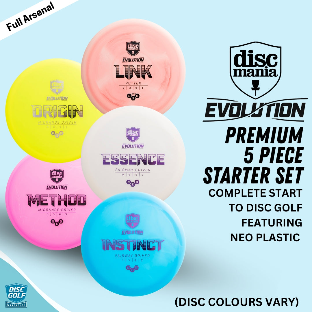 Discmania Evolution 5 Piece Disc Golf Starter Set
