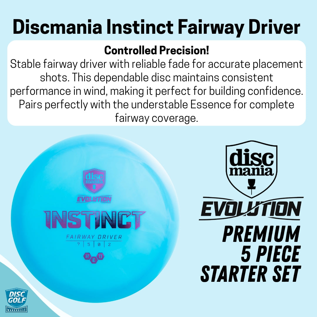Discmania Evolution 5 Piece Disc Golf Starter Set