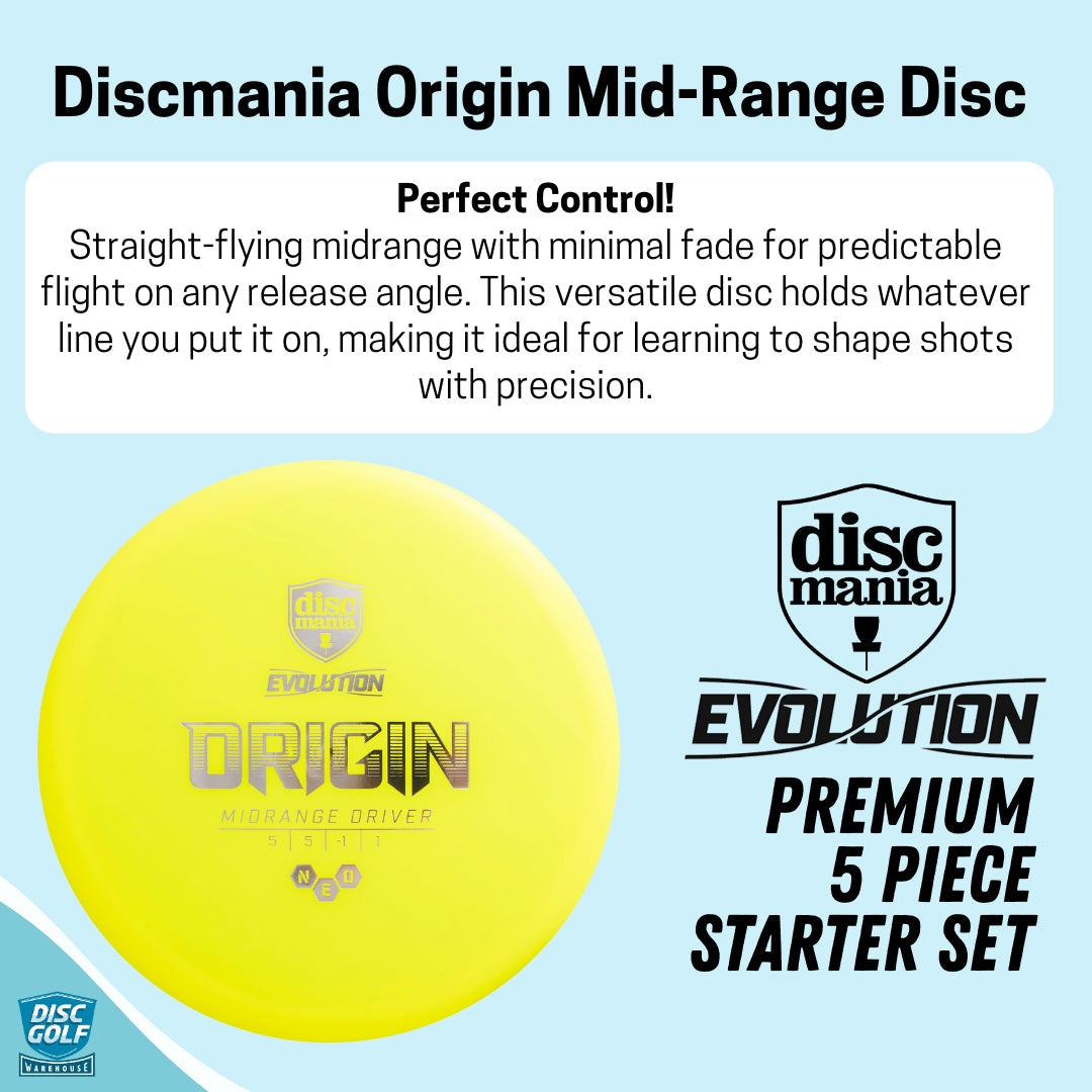 Discmania Evolution 5 Piece Disc Golf Starter Set