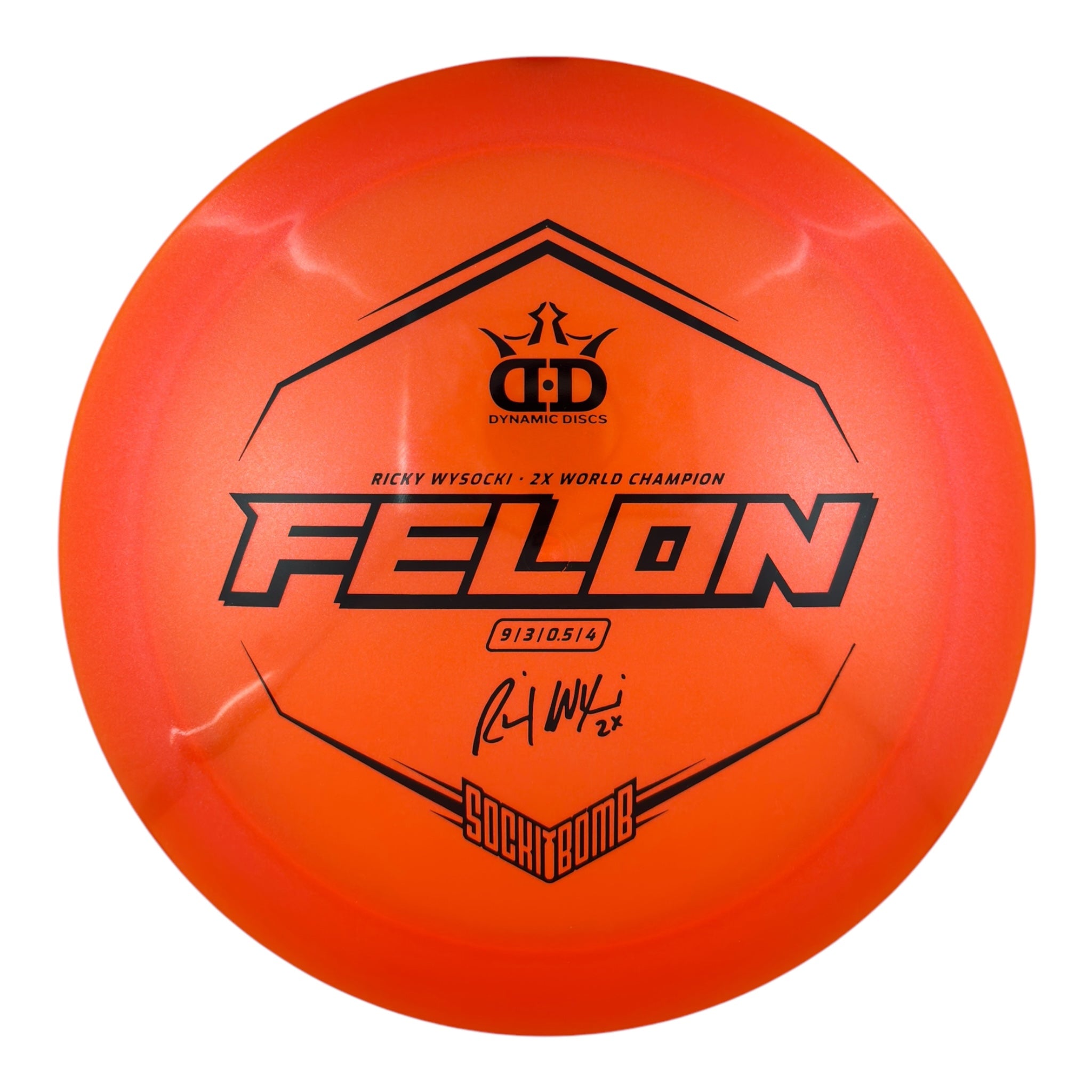 Dynamic Discs Felon - Lucid Ice Glimmer Plastic - Sockibomb Stamp