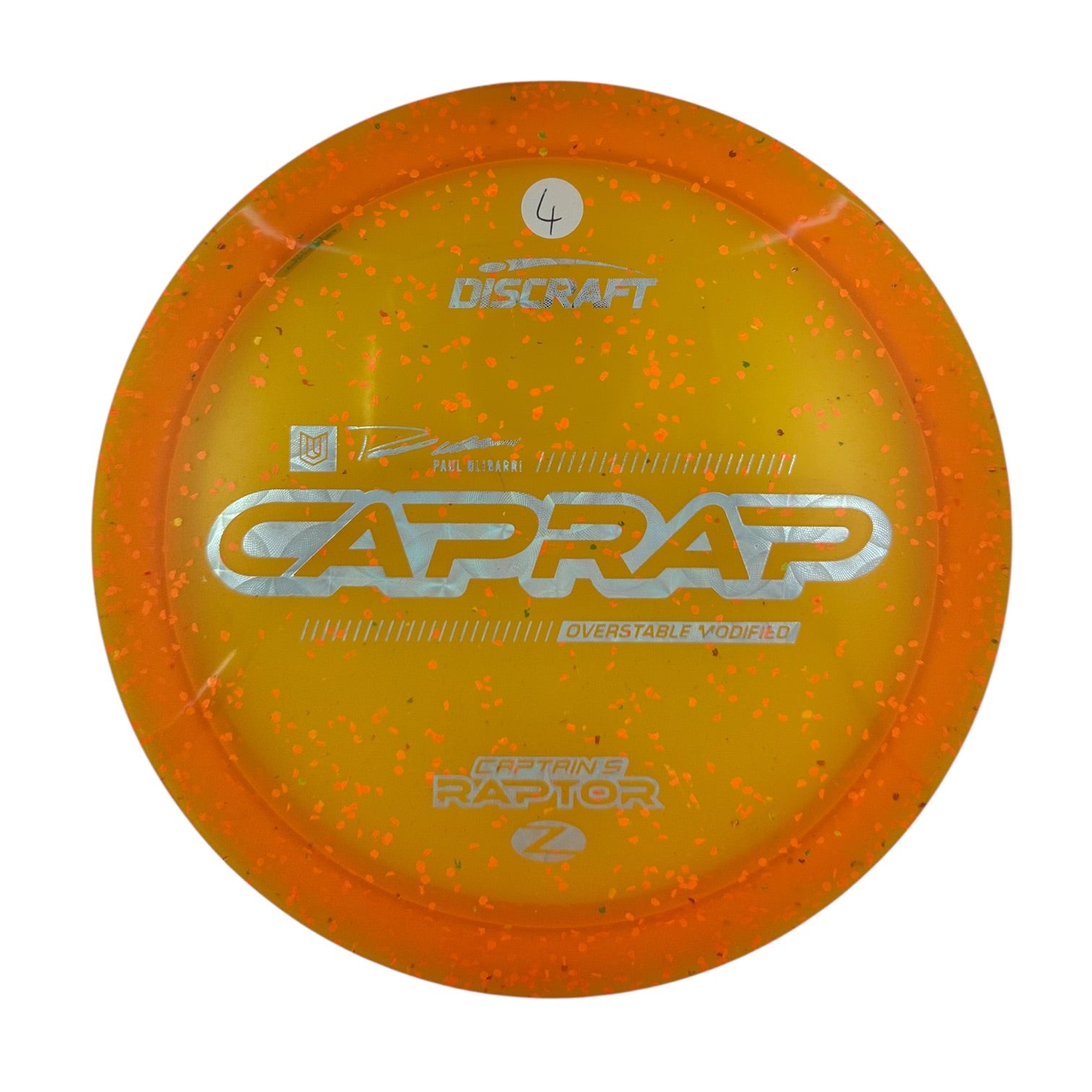 Discraft Captains Raptor 2026 - Z Confetti Plastic - Paul Ulibarri