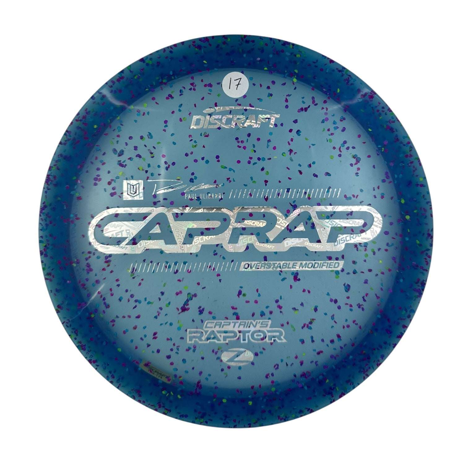 Discraft Captains Raptor 2026 - Z Confetti Plastic - Paul Ulibarri