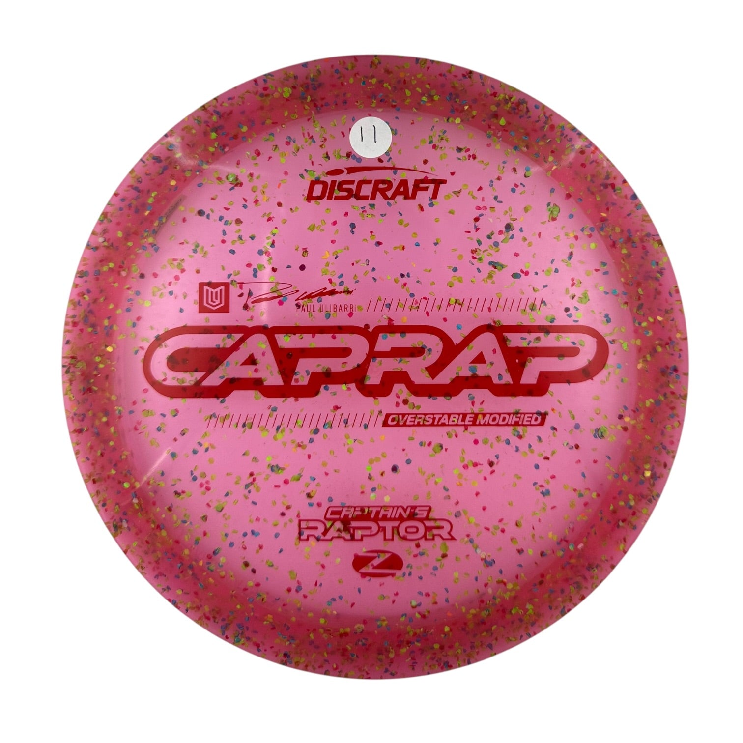 Discraft Captains Raptor 2026 - Z Confetti Plastic - Paul Ulibarri