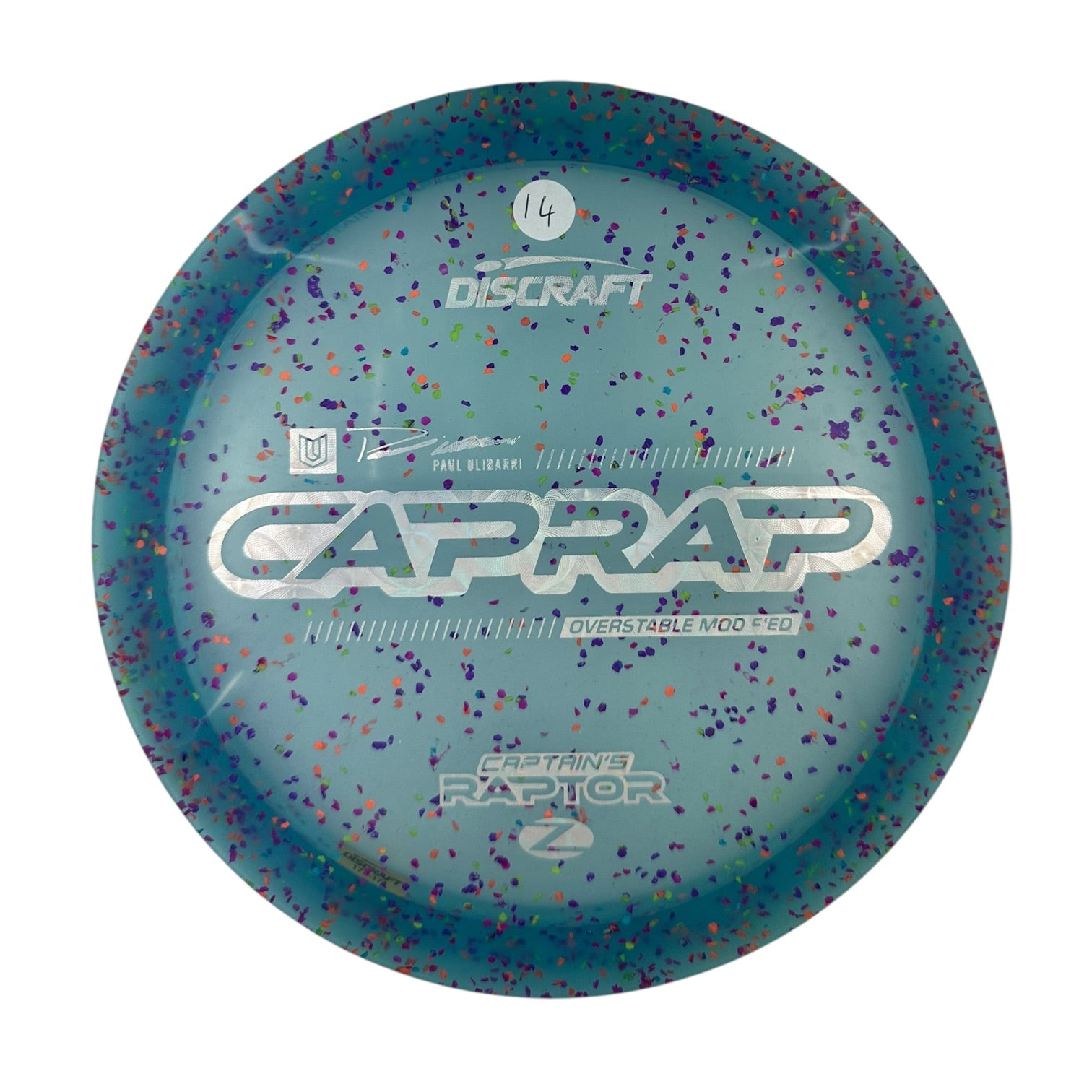 Discraft Captains Raptor 2026 - Z Confetti Plastic - Paul Ulibarri