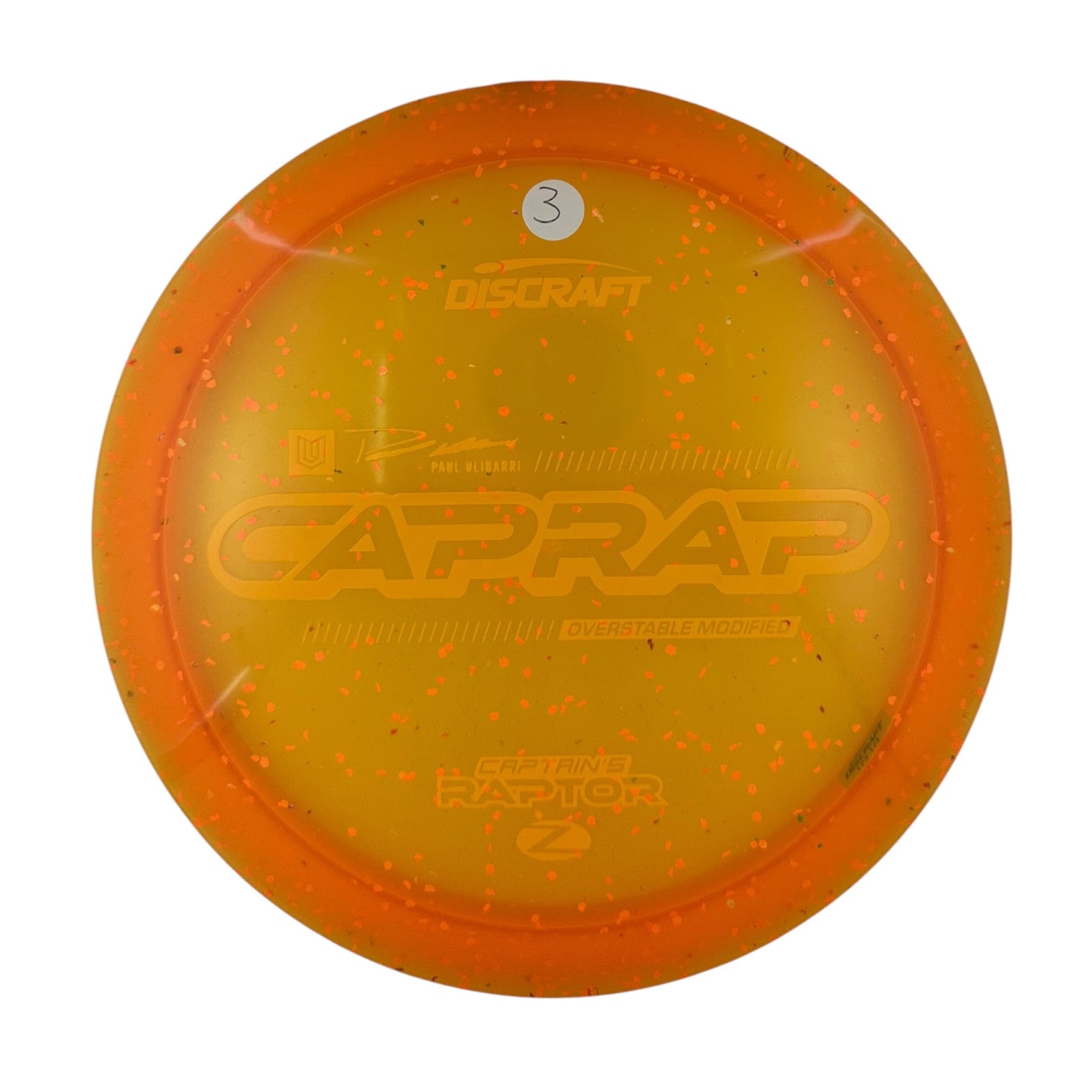 Discraft Captains Raptor 2026 - Z Confetti Plastic - Paul Ulibarri