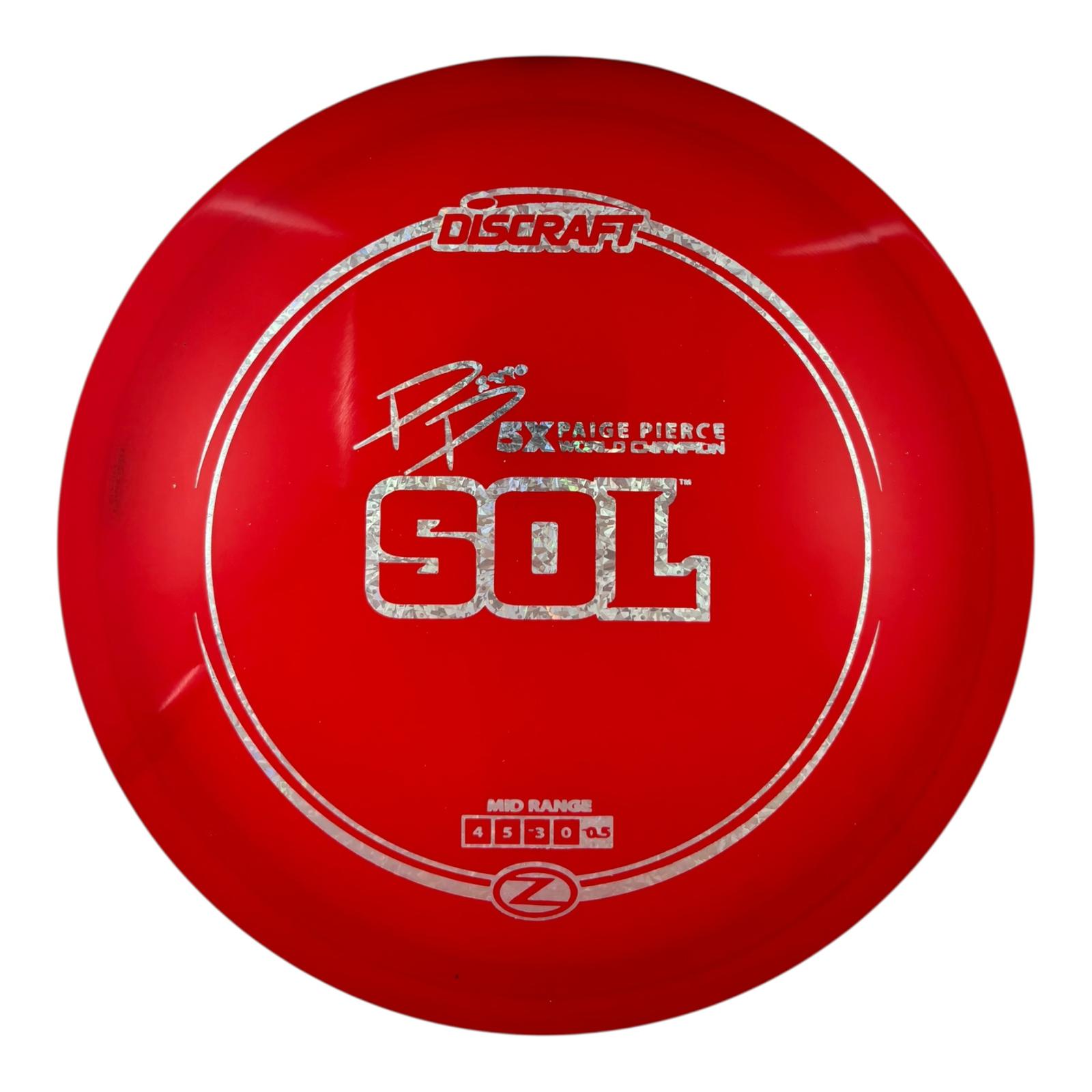 Discraft Sol - Z Plastic - Paige Pierce Signature