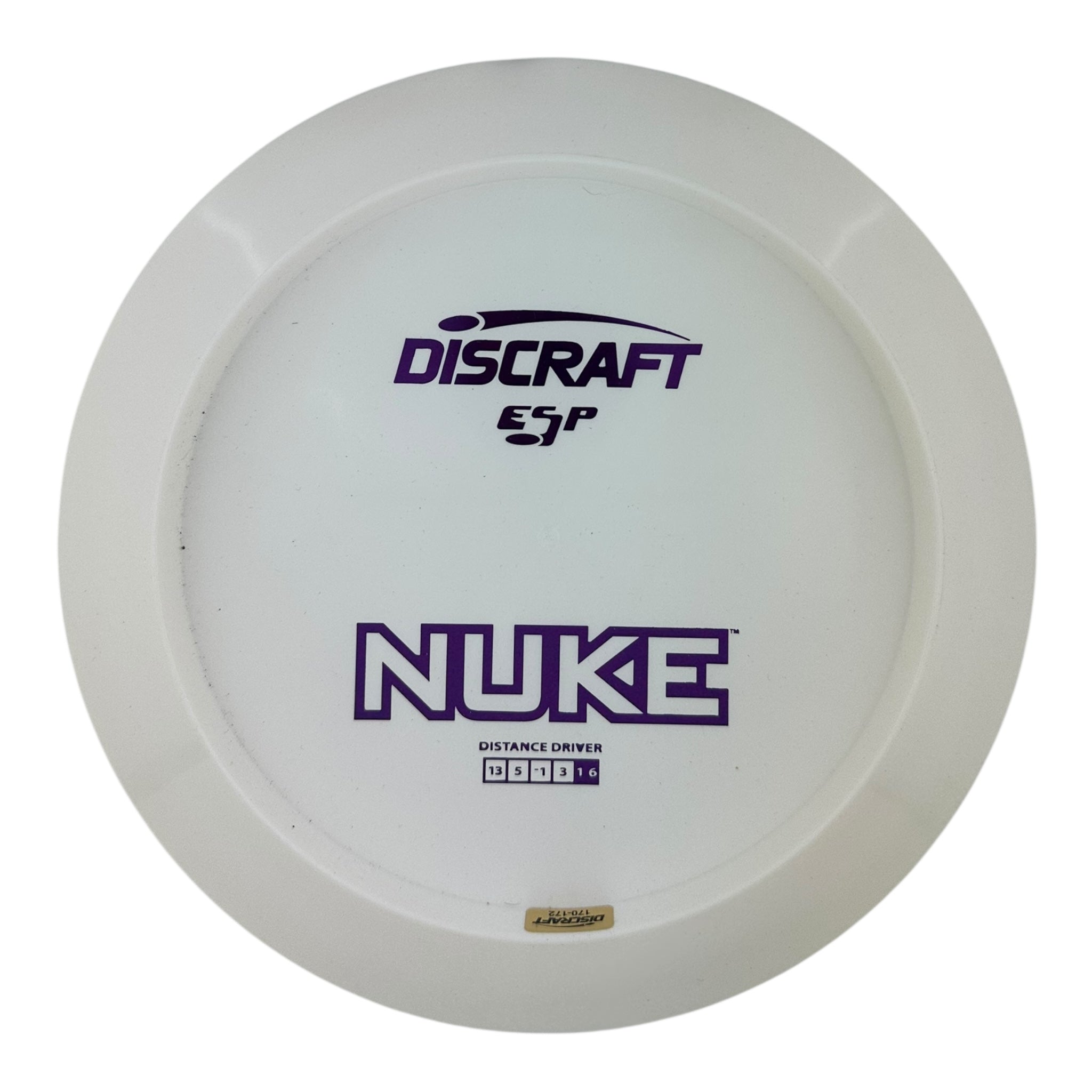 Discraft Nuke - ESP Solid White Bottom Stamp