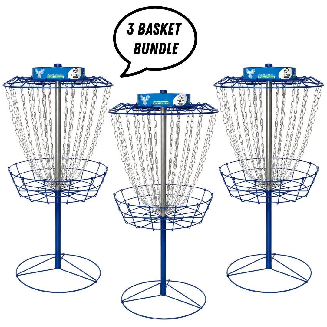 RPM 3 Basket Bundle with 30 Discs and Carry Bag