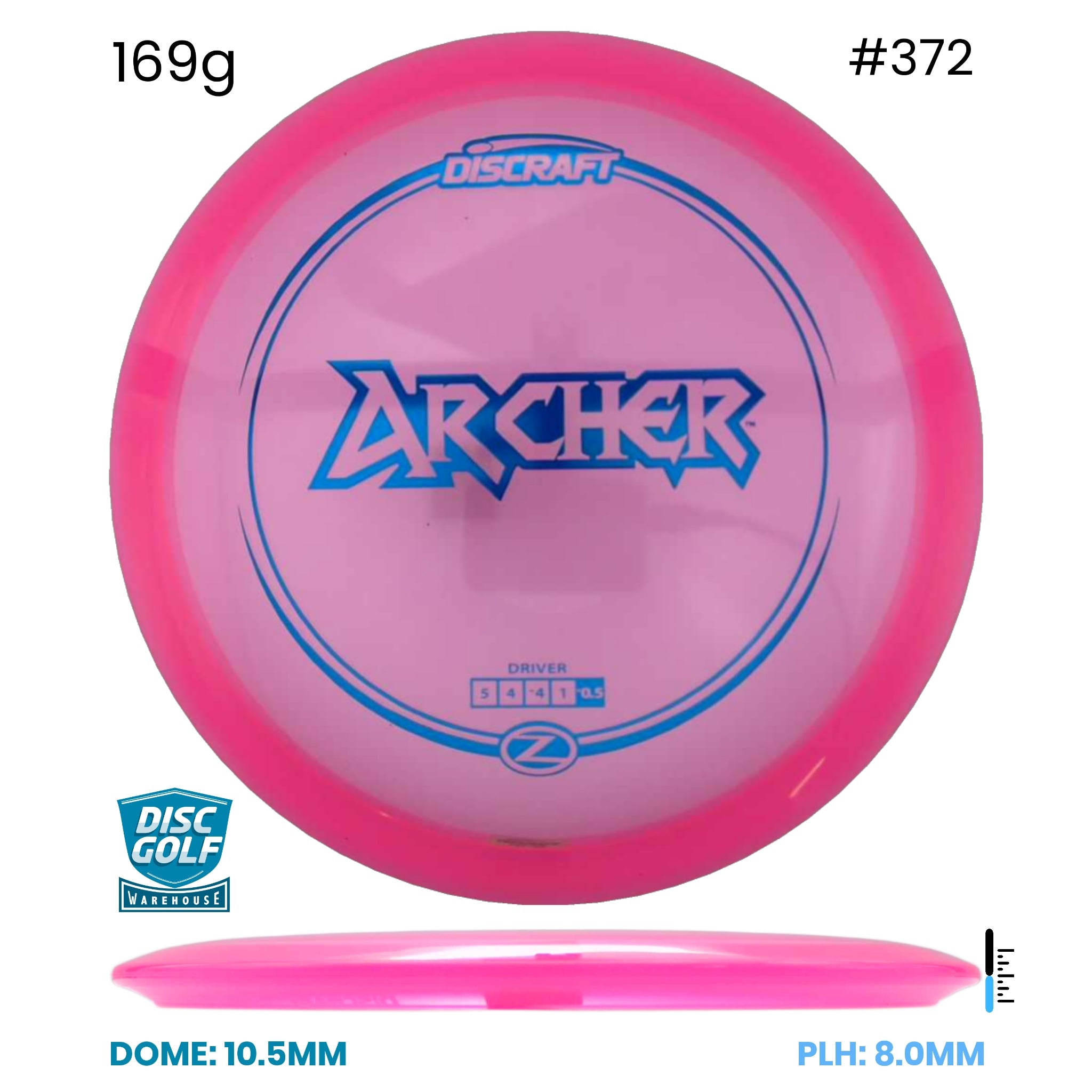 Disc Golf Warehouse Discraft Archer - Z Plastic Pink/Blue Metallic 169g