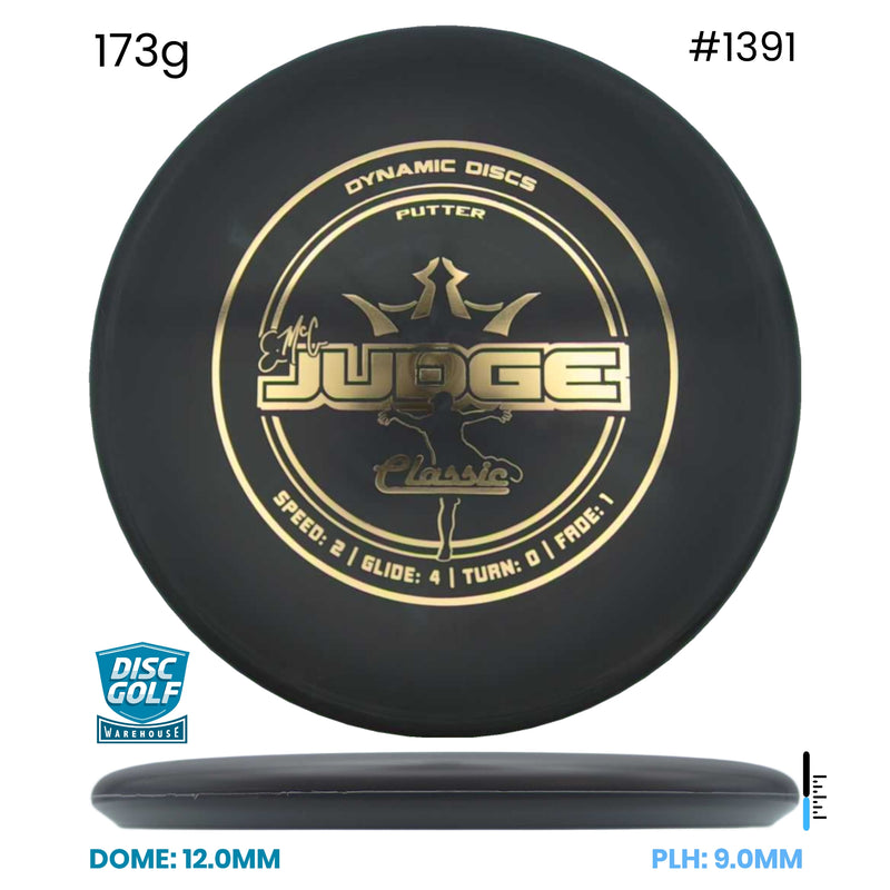 Disc Golf Warehouse Dynamic Discs EMAC Judge - Classic Black/Gold 173g