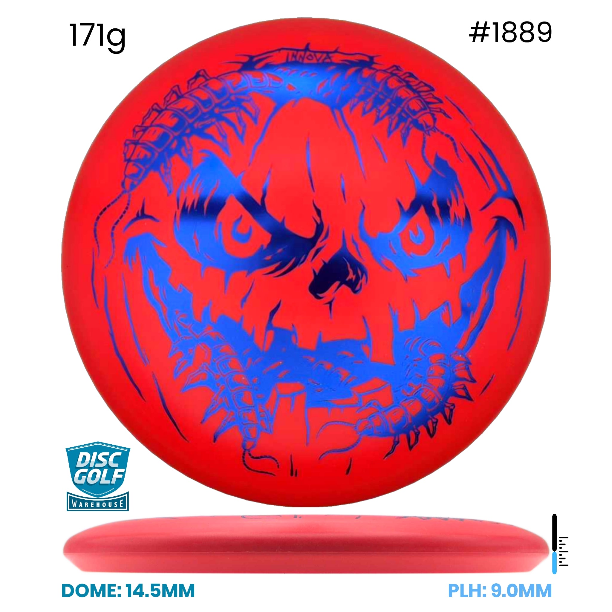 Disc Golf Warehouse Innova Aviar - DX Plastic - Halloween Pumpkin Orange/Black 171g