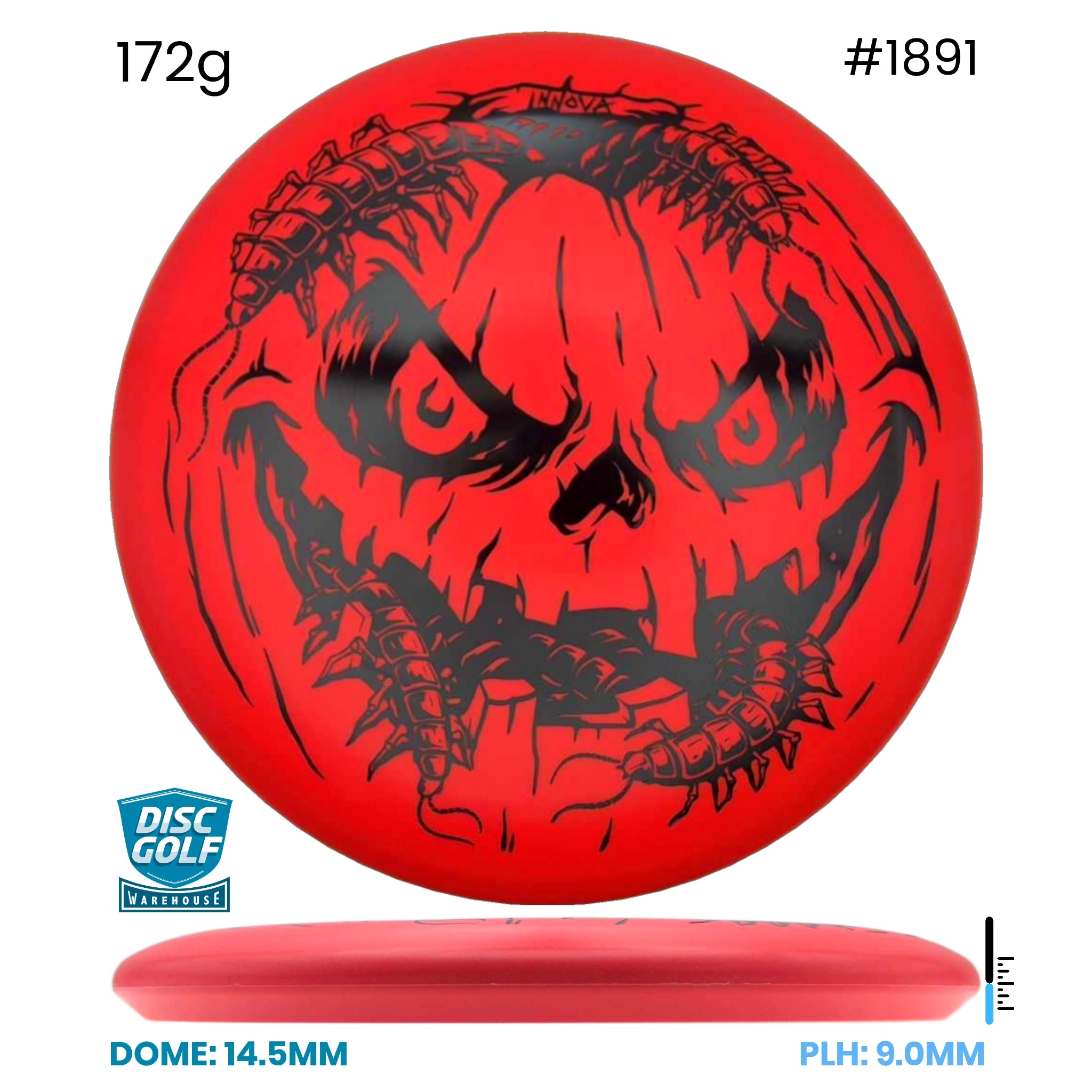 Disc Golf Warehouse Innova Aviar - DX Plastic - Halloween Pumpkin Orange/Black 172g