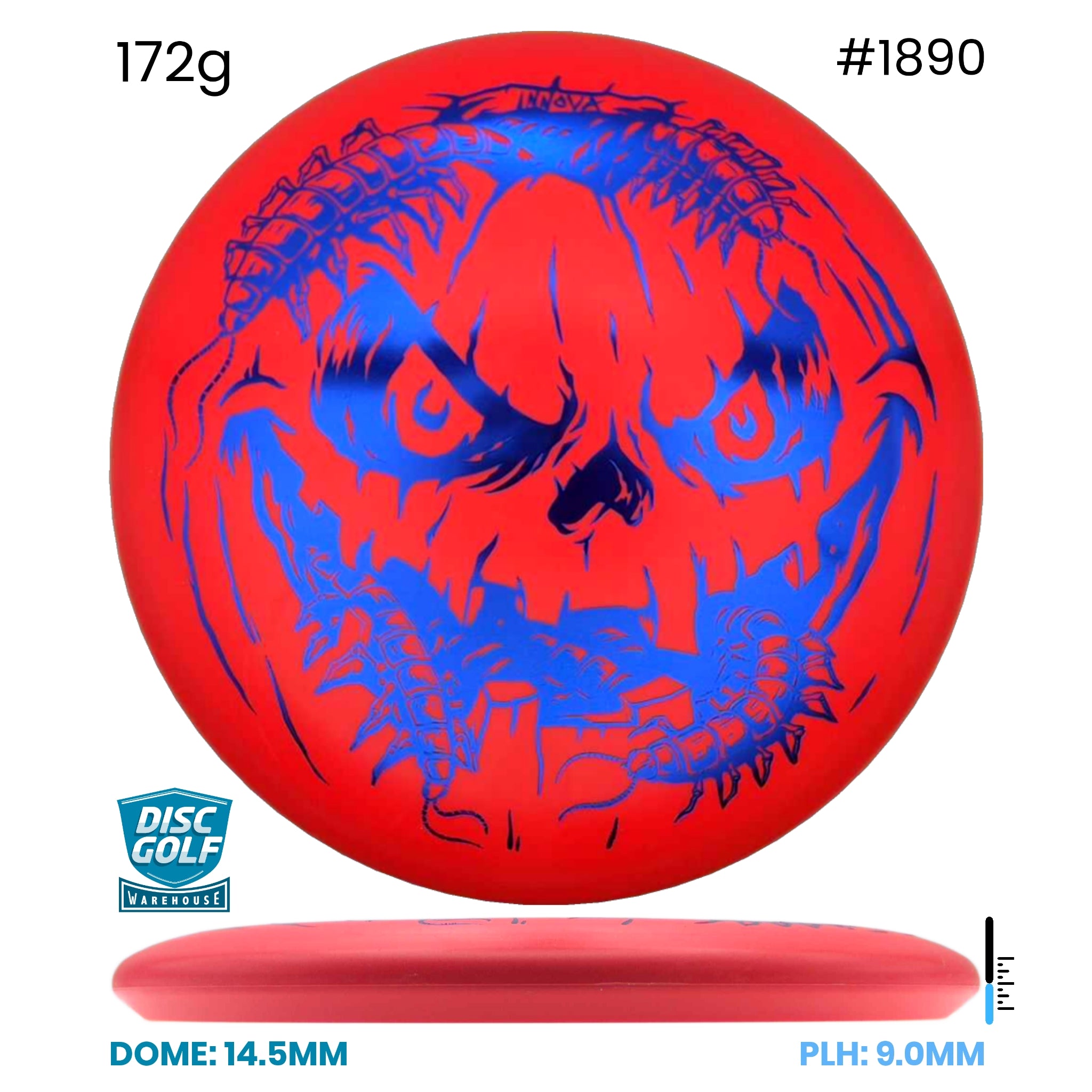 Disc Golf Warehouse Innova Aviar - DX Plastic - Halloween Pumpkin Orange/Black 172g