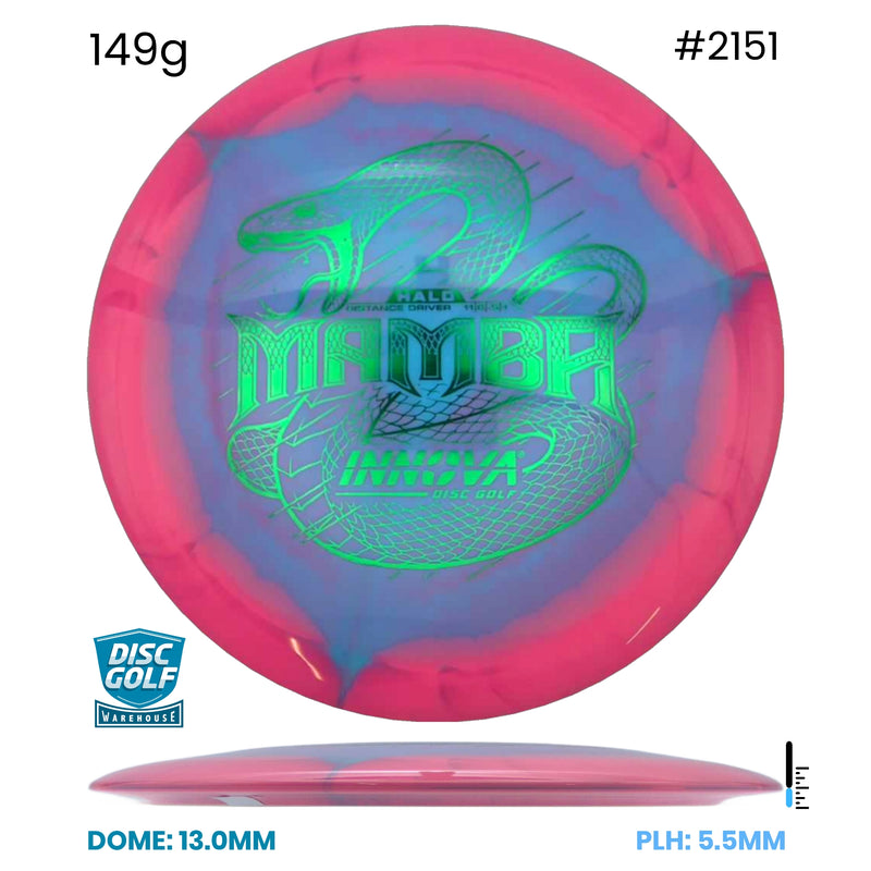 Disc Golf Warehouse Innova Mamba - Halo Star Plastic Pink/Green Metallic 149g