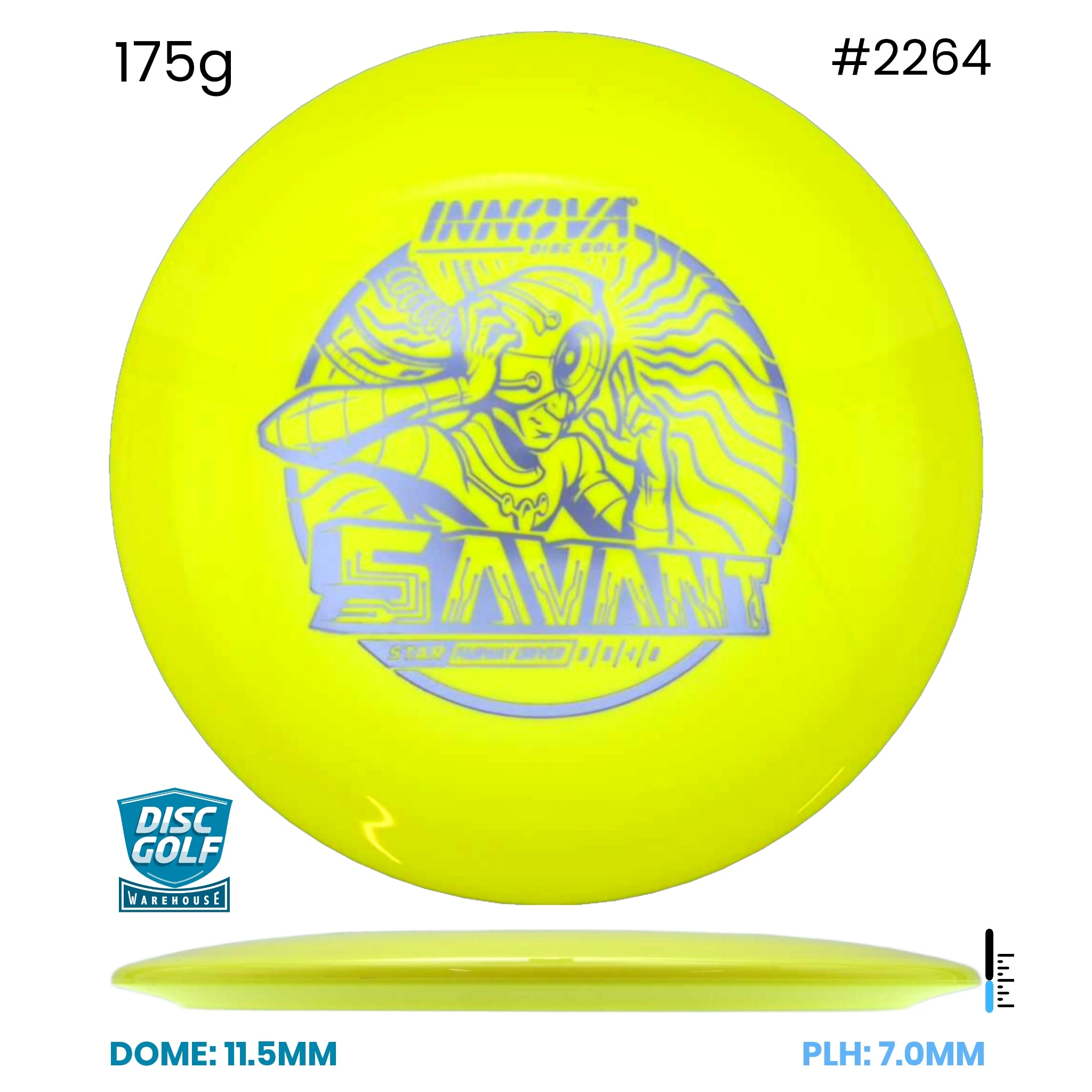Disc Golf Warehouse Innova Savant - Star Yellow/Purple Metallic 175g