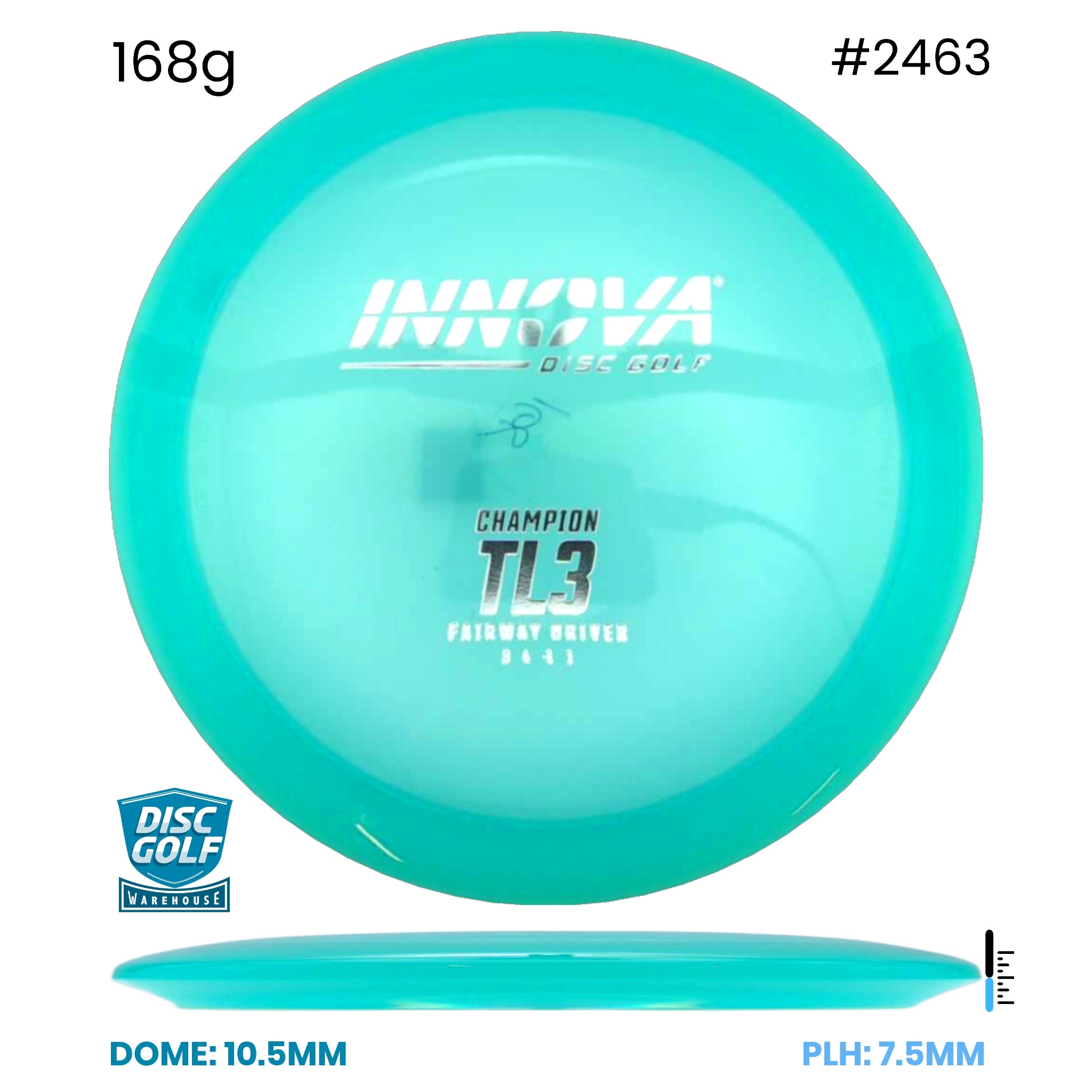 Disc Golf Warehouse Innova TL3 - Champion Blue/Silver 168g