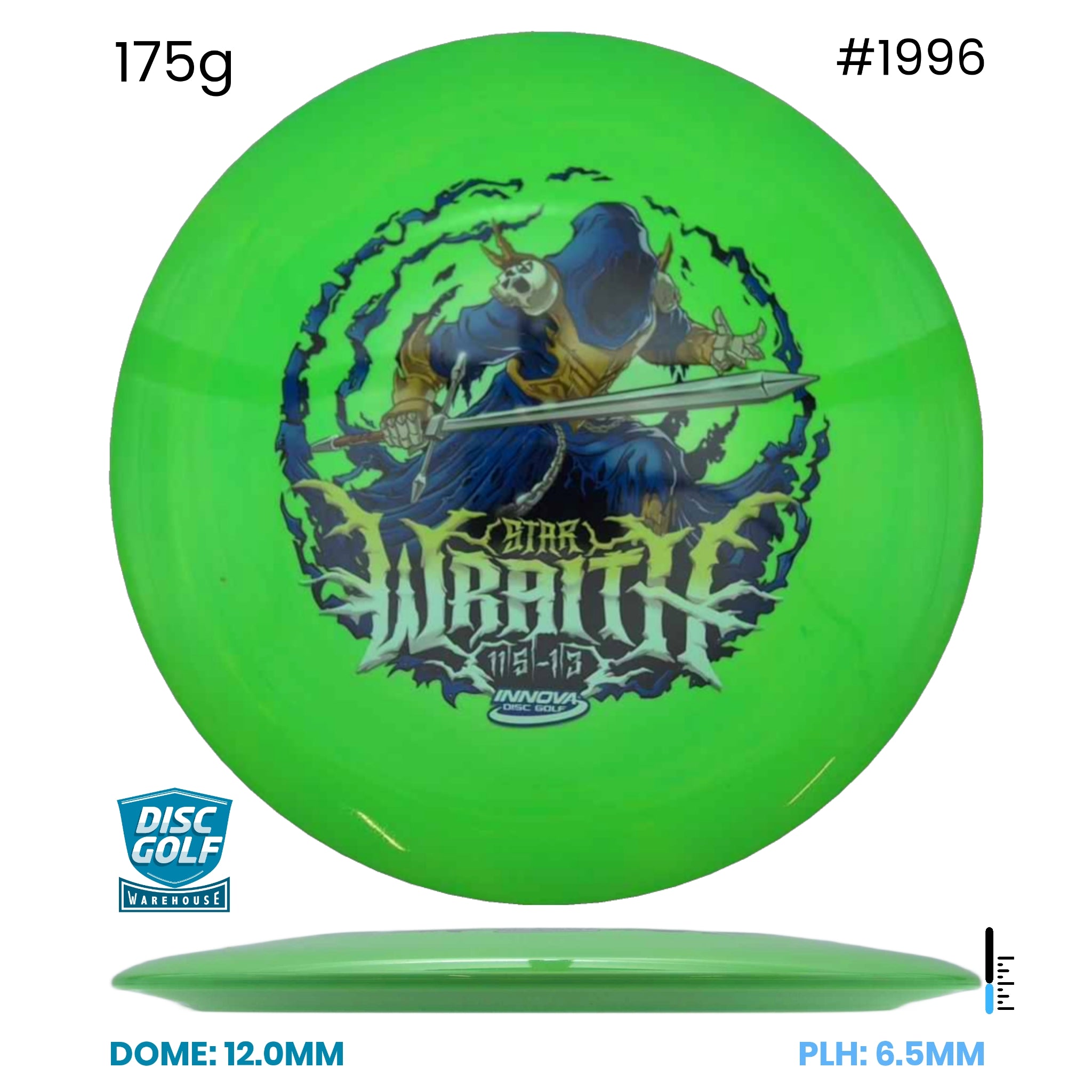 Disc Golf Warehouse Innova Wraith - InnVision Star Green/Multicolor 175g