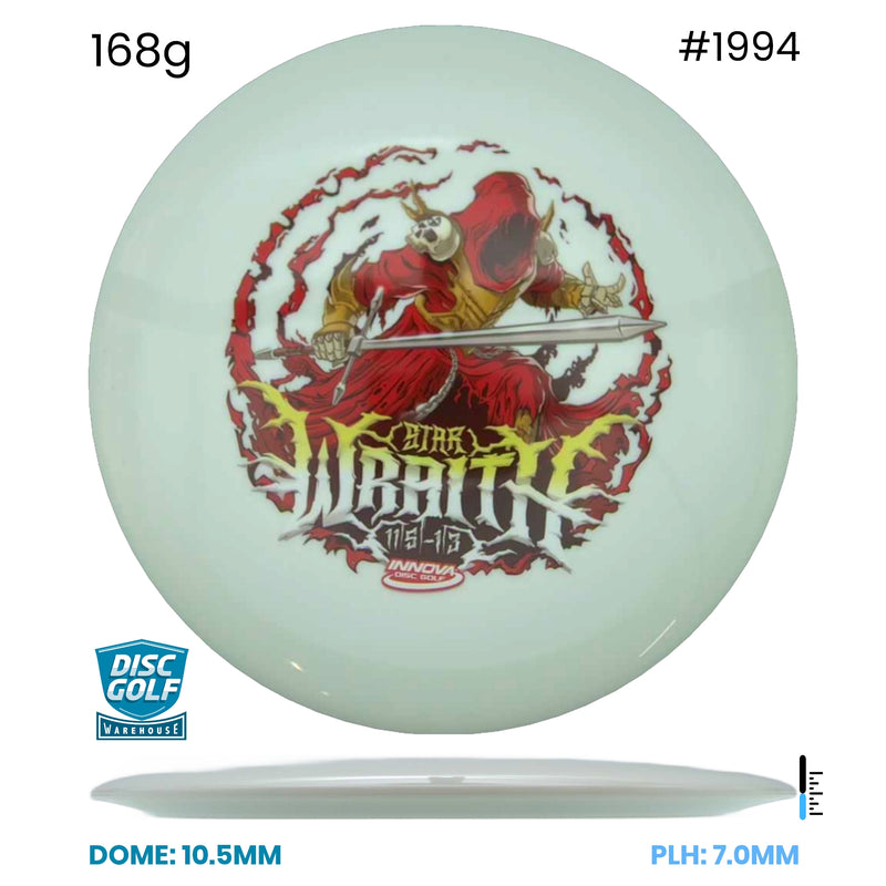 Disc Golf Warehouse Innova Wraith - InnVision Star White/Multicolor 168g