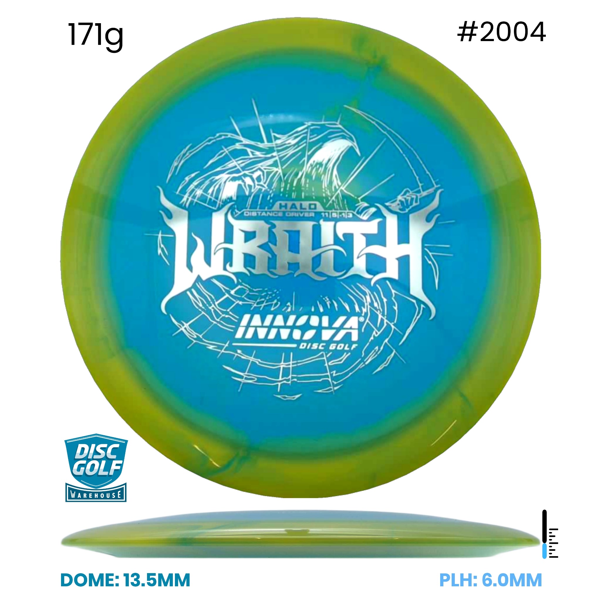 Disc Golf Warehouse Innova Wraith - Star Bottom Stamp Blue/White 171g