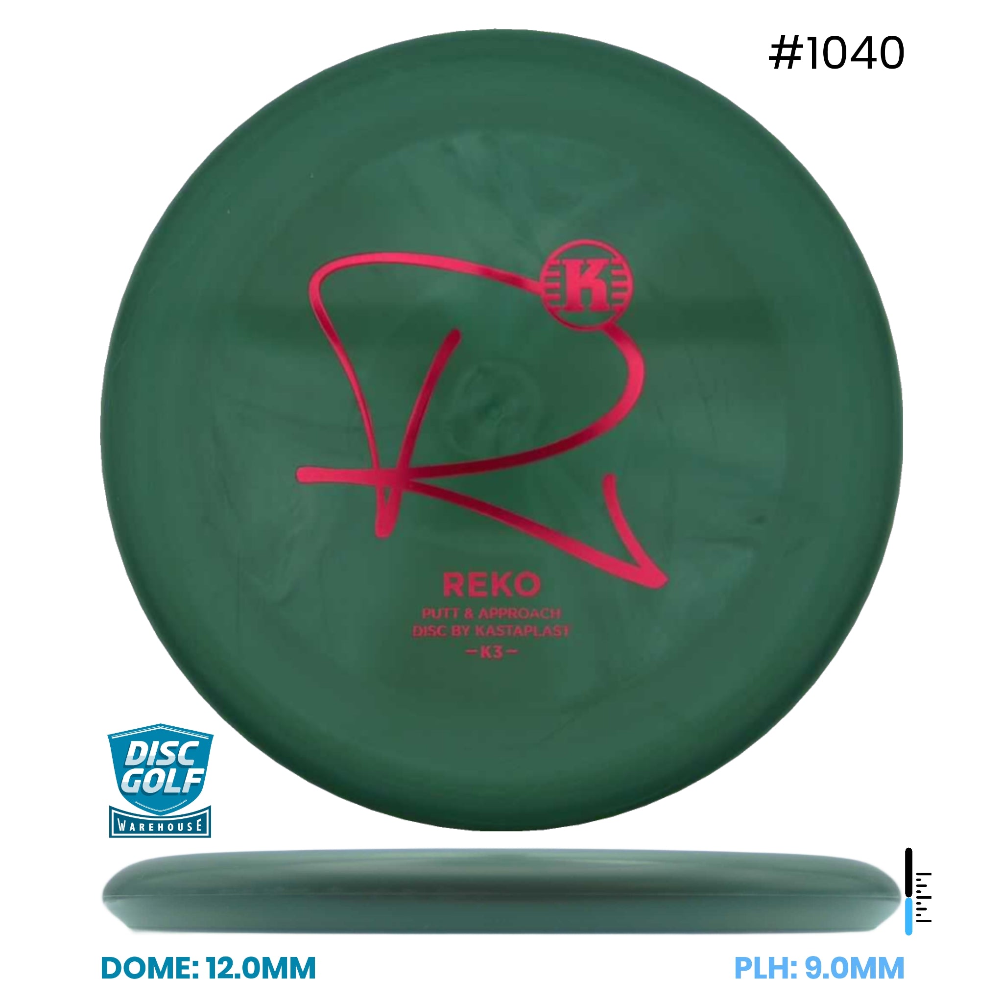 Disc Golf Warehouse Kastaplast Reko - K3 Plastic Black/Red