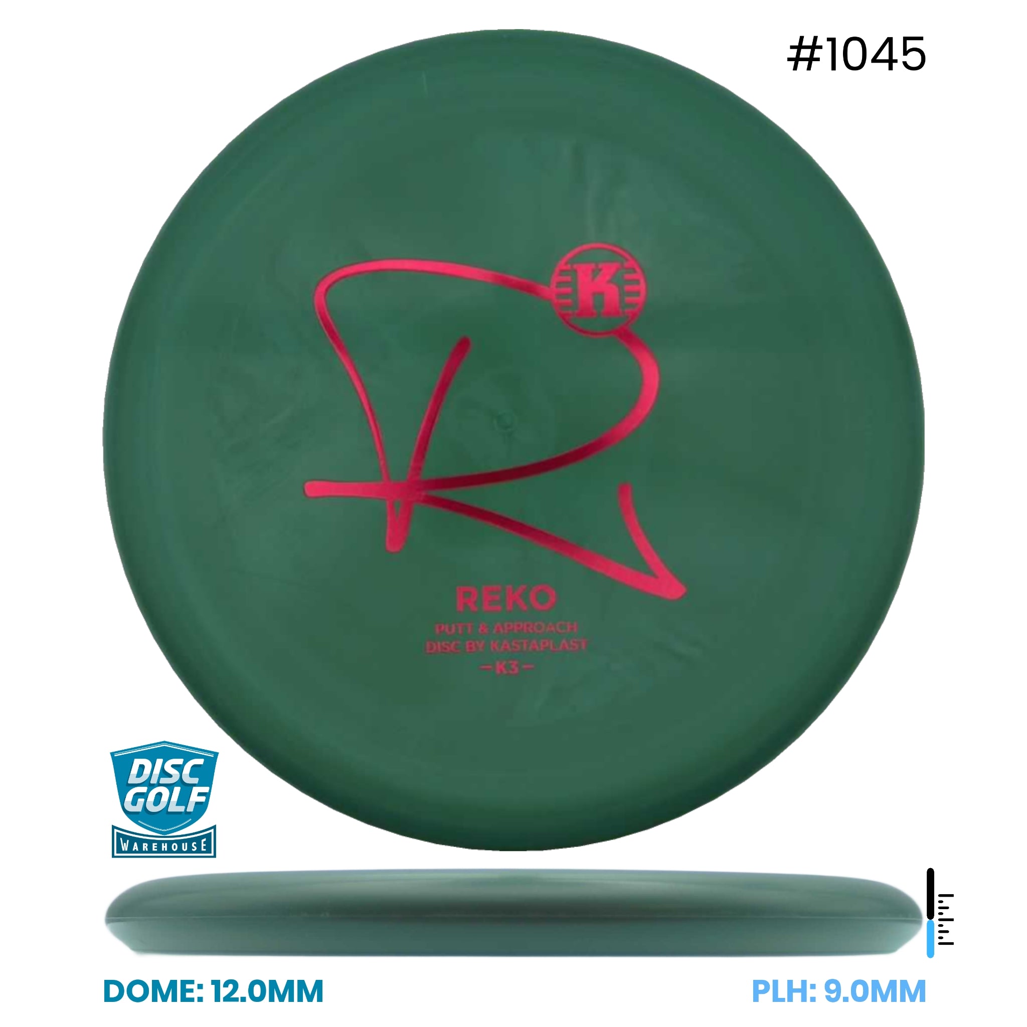 Disc Golf Warehouse Kastaplast Reko - K3 Plastic Black/Red