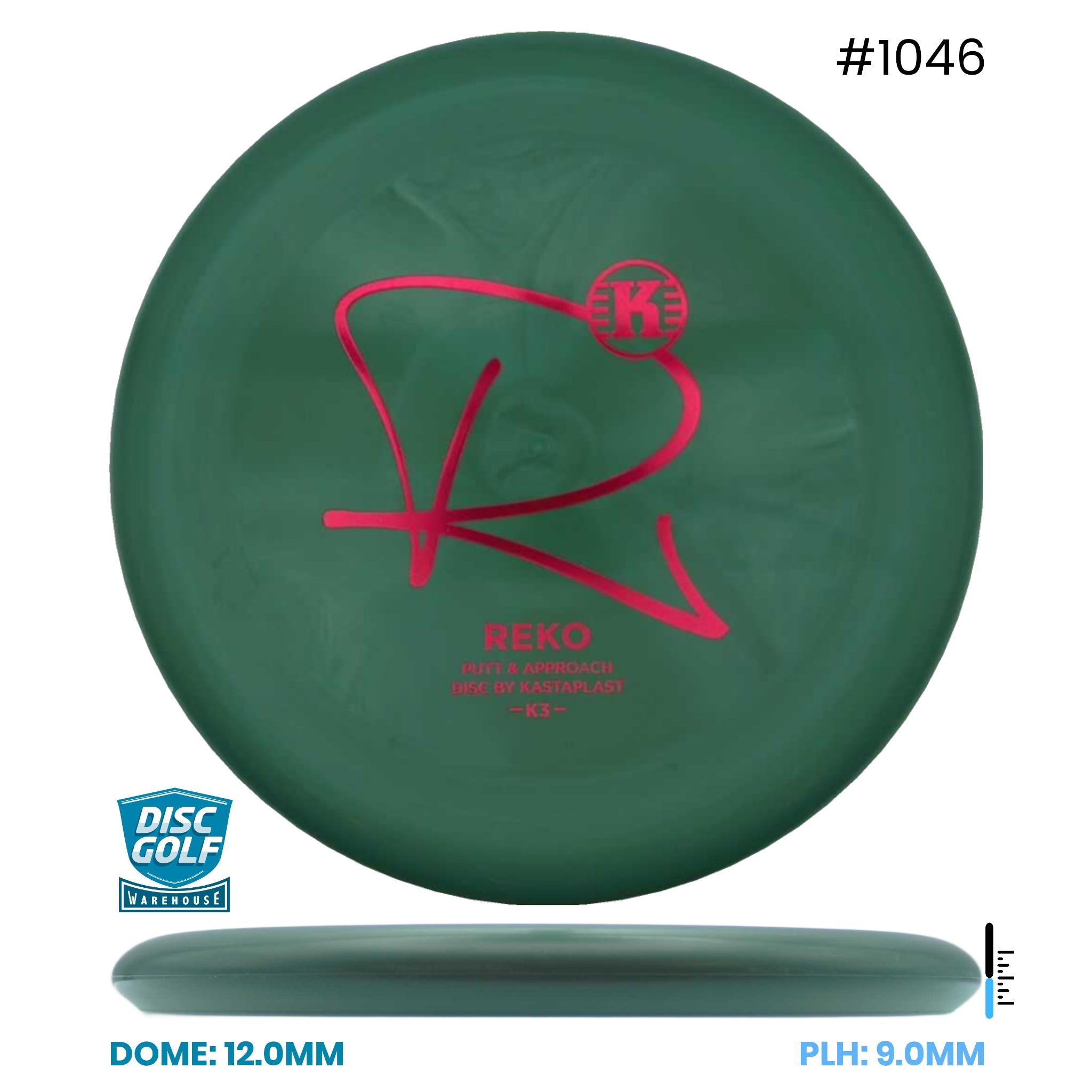 Disc Golf Warehouse Kastaplast Reko - K3 Plastic Black/Red