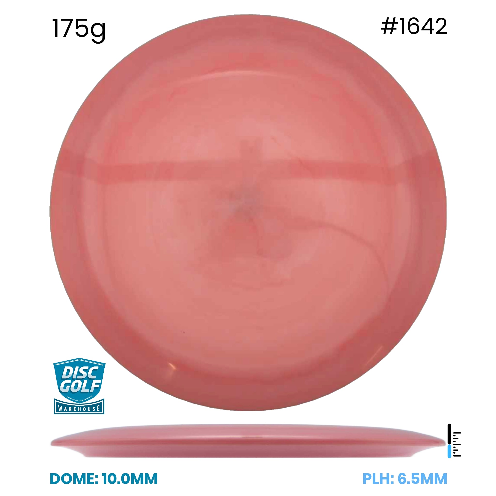 Disc Golf Warehouse Loop Discs Swoop - Hard As Plastic Pink 175g