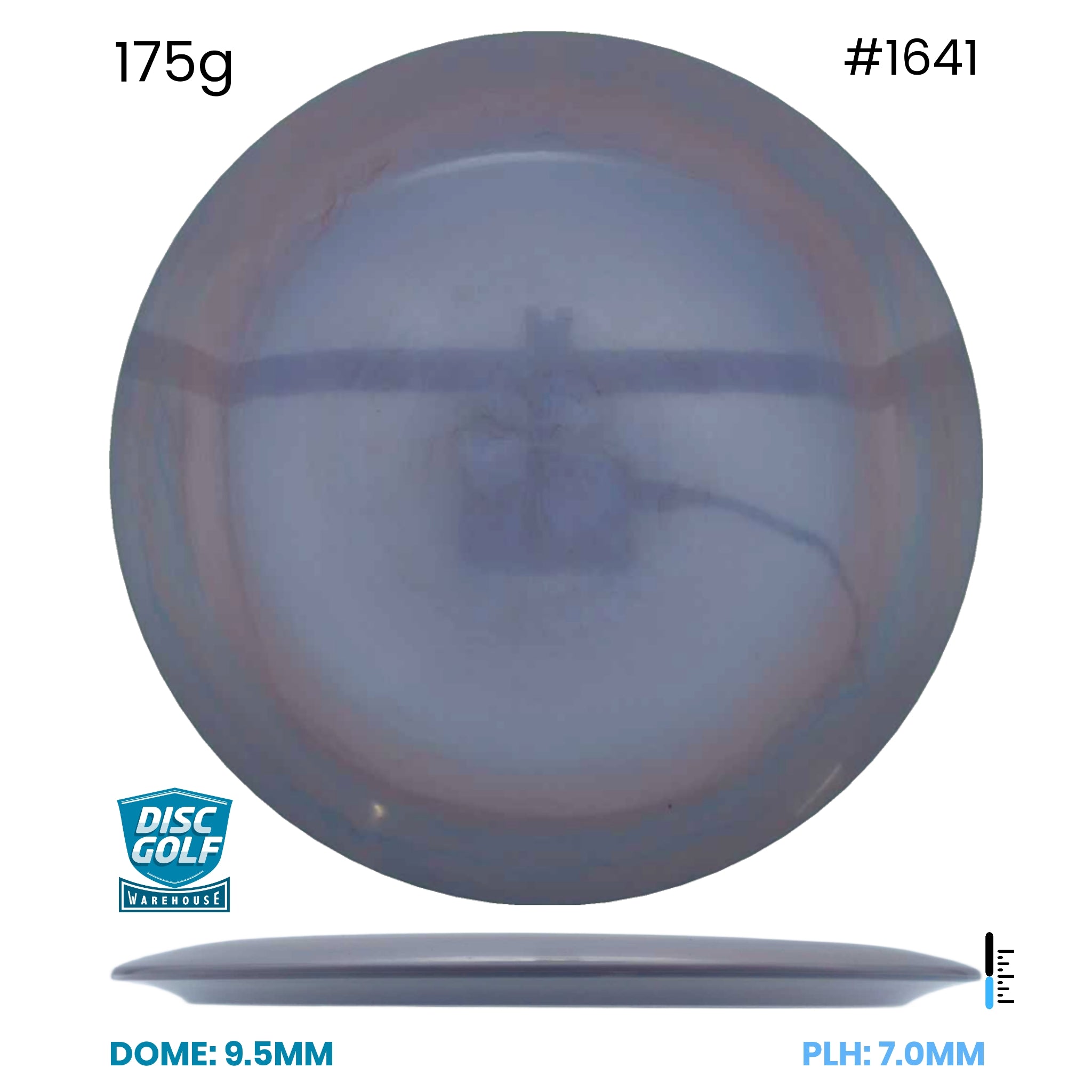 Disc Golf Warehouse Loop Discs Swoop - Hard As Plastic Purple 175g