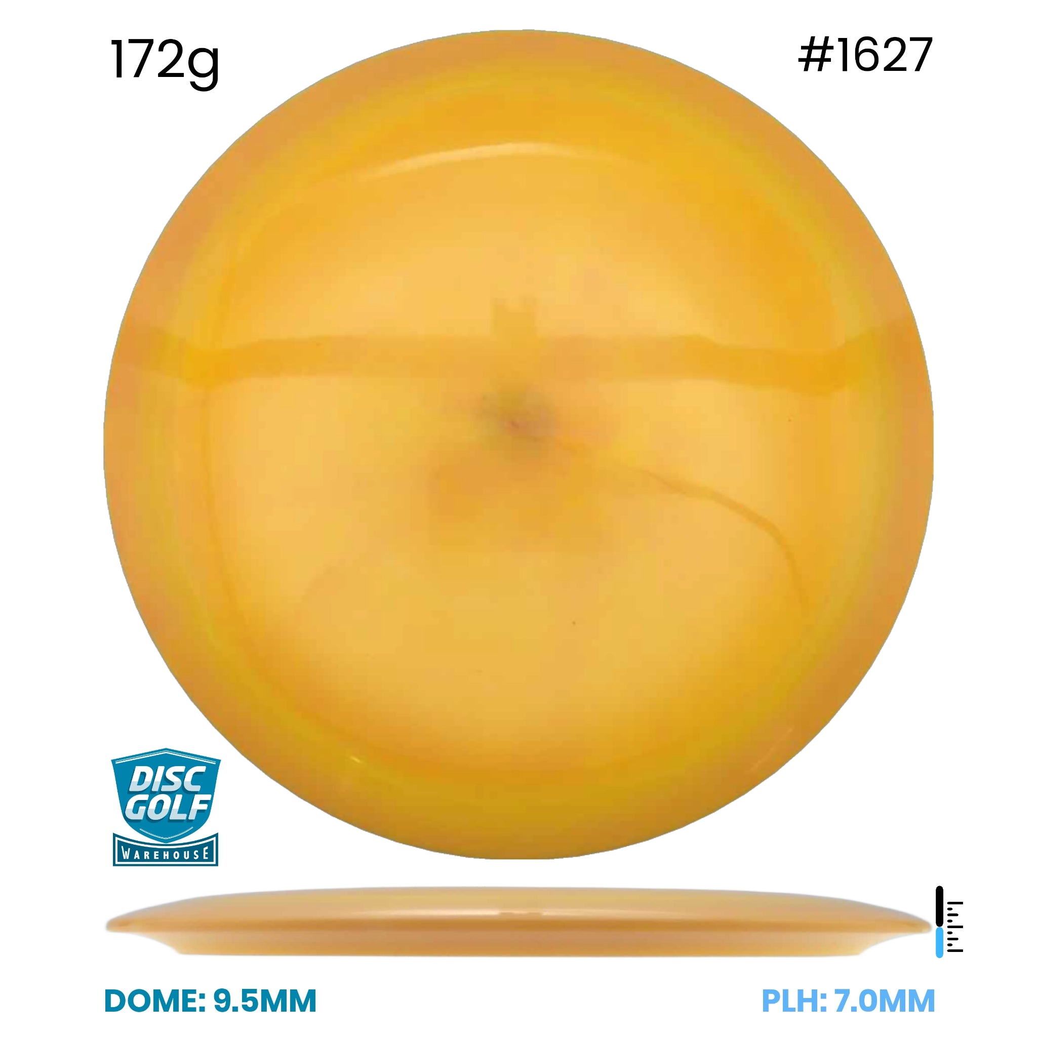 Disc Golf Warehouse Loop Discs Swoop - Hard As Plastic Yellow 172g