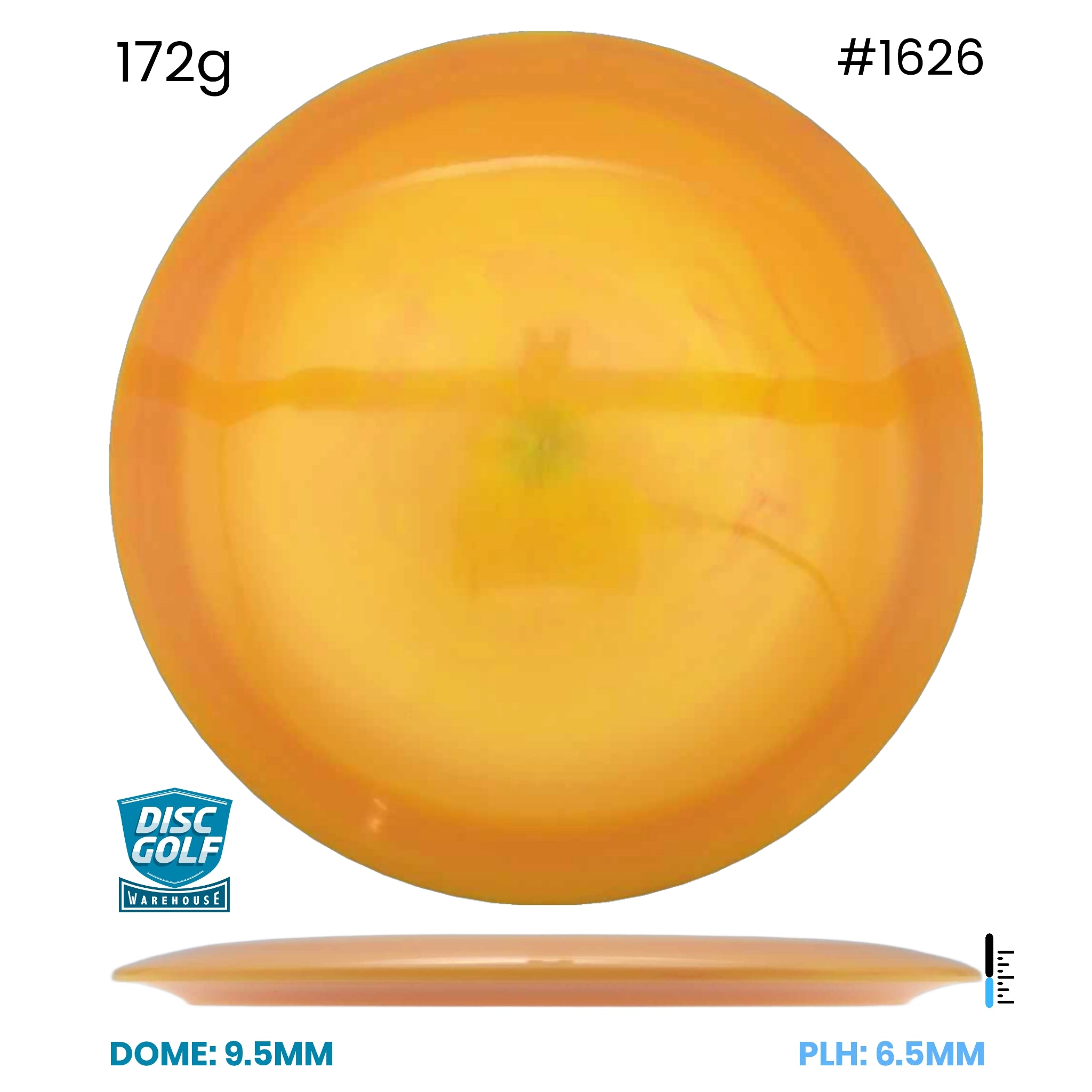 Disc Golf Warehouse Loop Discs Swoop - Hard As Plastic Yellow 172g