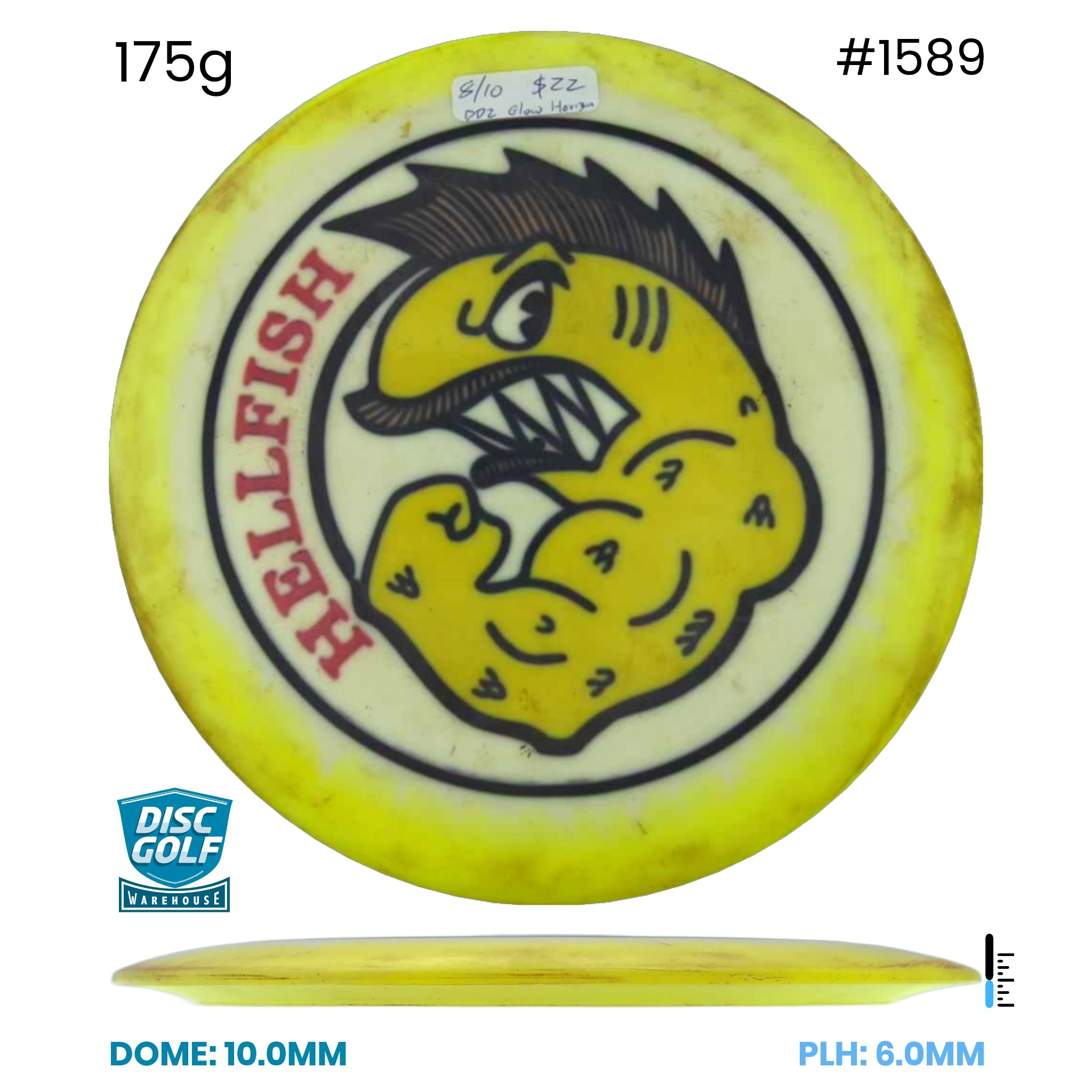 Disc Golf Warehouse Pre-loved Distance Drivers DD2 - Glow Horizon - 8/10 175g