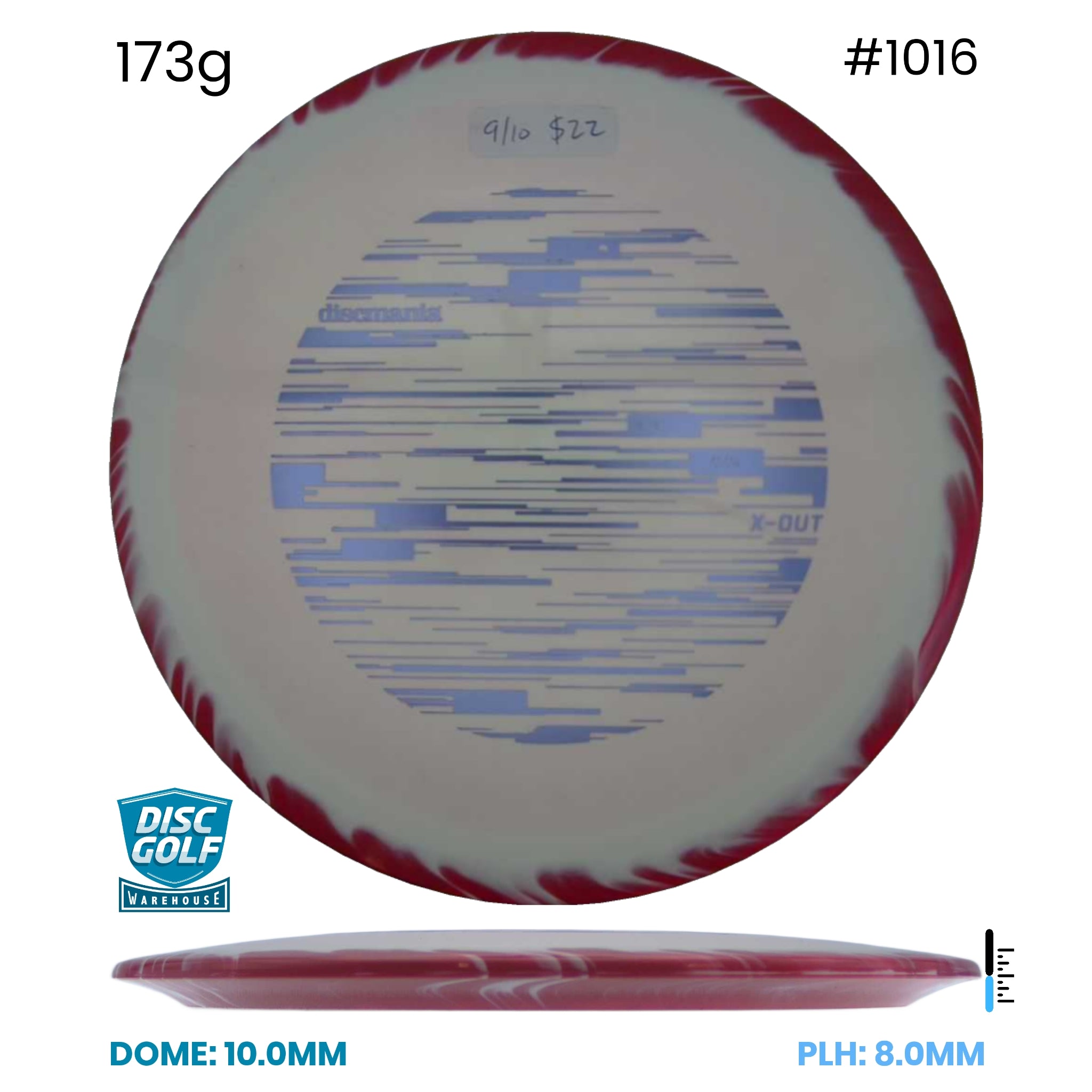 Disc Golf Warehouse Pre-loved Distance Drivers FD3 - 9/10/Purple Metallic 173g