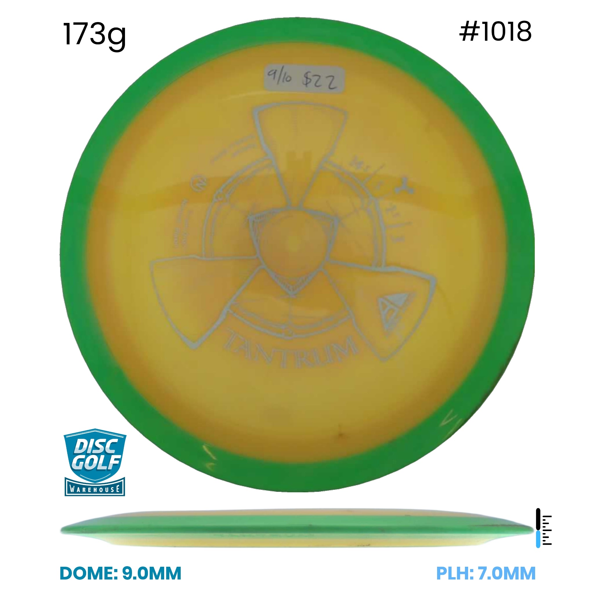Disc Golf Warehouse Pre-loved Distance Drivers Tantrum - Neutron - 9/10/Silver 173g
