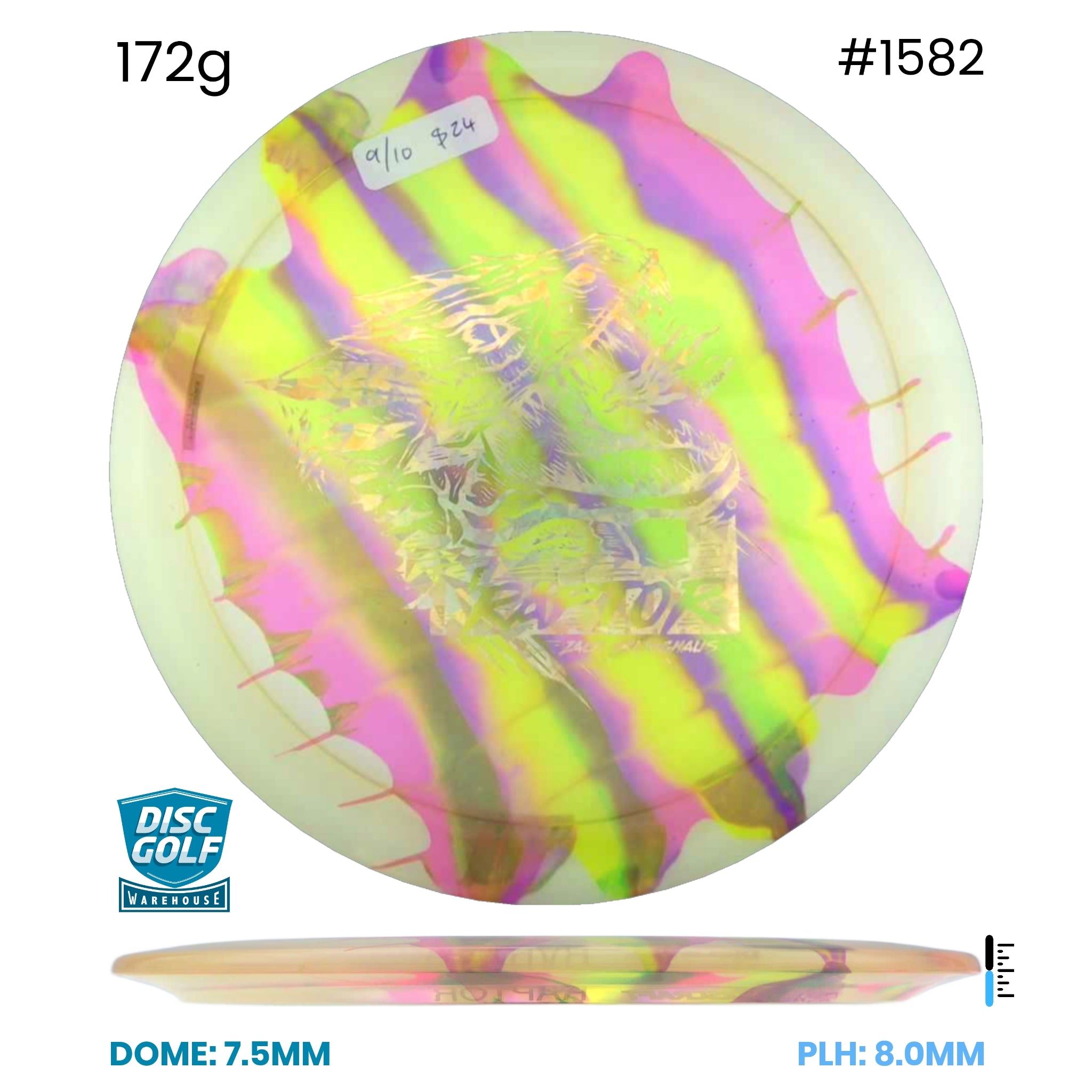 Disc Golf Warehouse Pre-loved Fairway Drivers Raptor - Cryztal - 9/10 172g