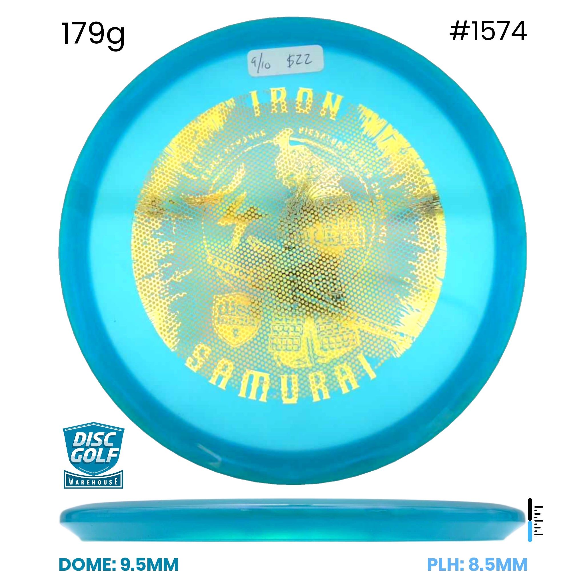 Disc Golf Warehouse Pre-loved Mid-Range Md3 - Chrome - 9/10 179g