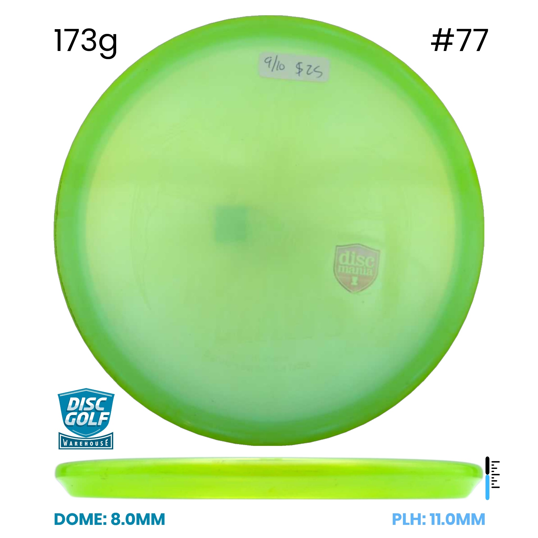 Disc Golf Warehouse Pre-loved Mid-Range Meta - Tactic - 9/10 173g