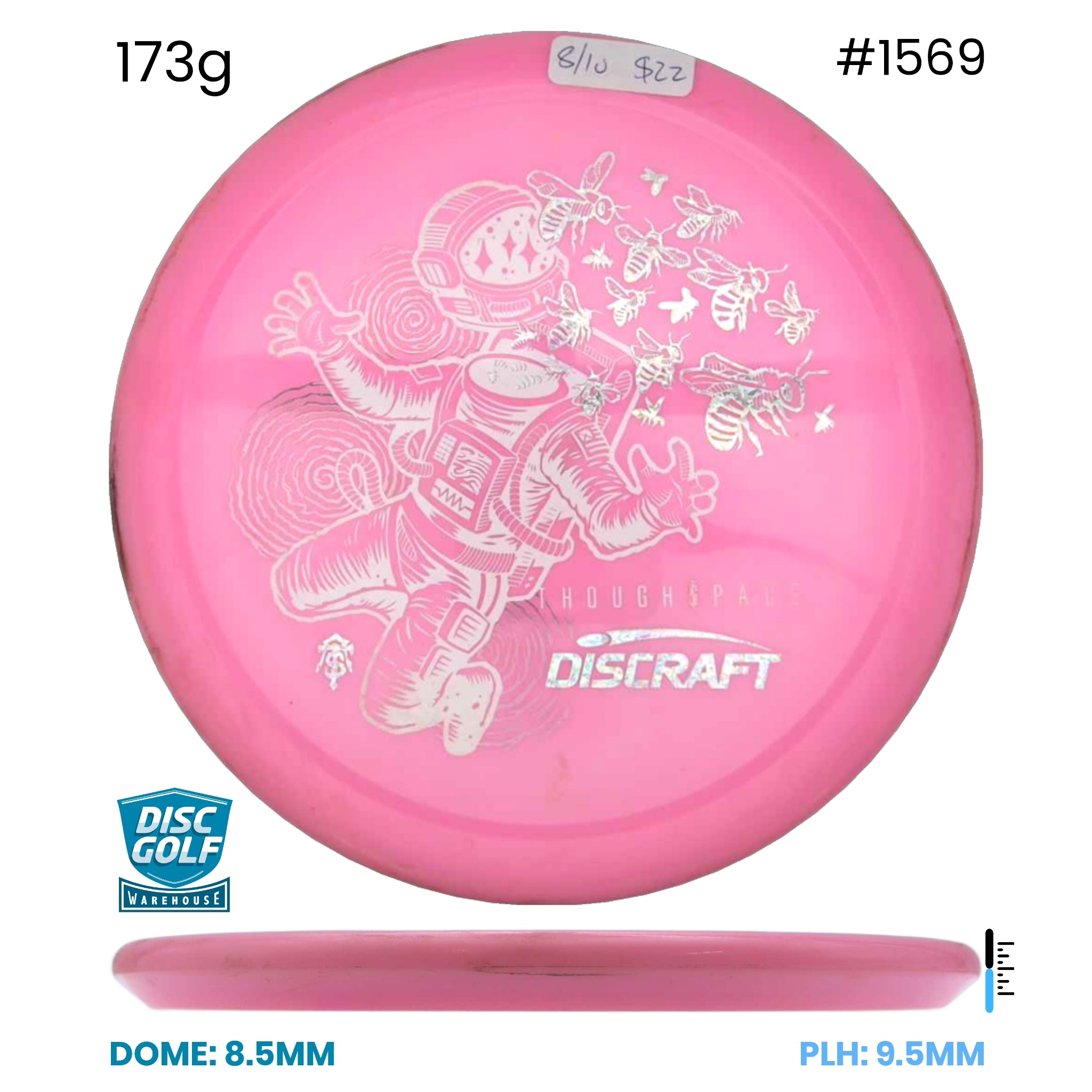 Disc Golf Warehouse Pre-loved Mid-Range Vessel - Vex - 8/10 173g
