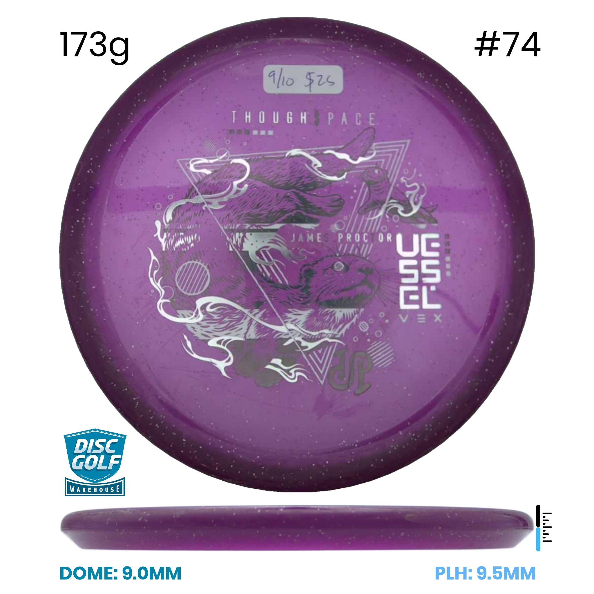Disc Golf Warehouse Pre-loved Mid-Range Vex - Vessel - 9/10 173g