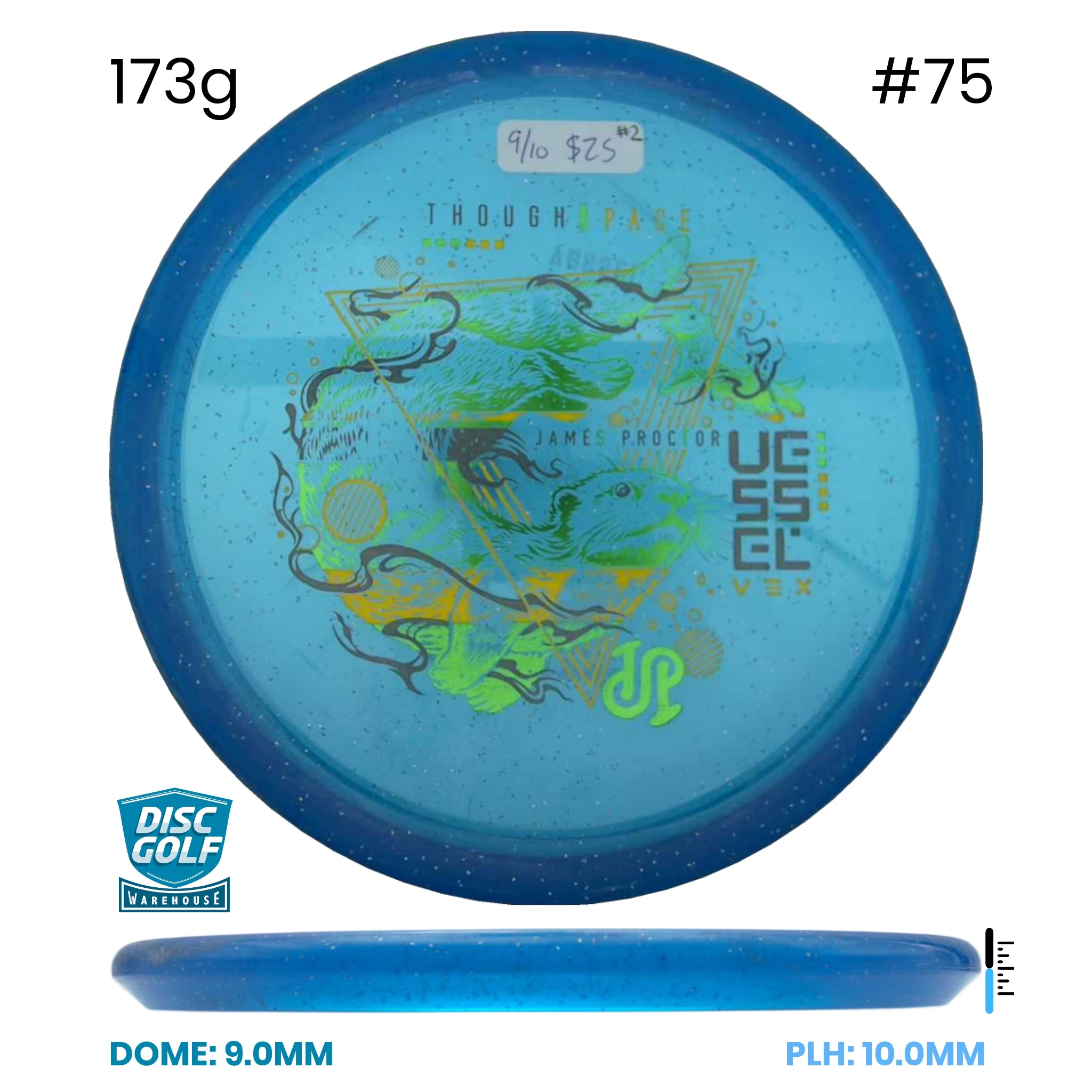Disc Golf Warehouse Pre-loved Mid-Range Vex - Vessel - 9/10 - #2 173g