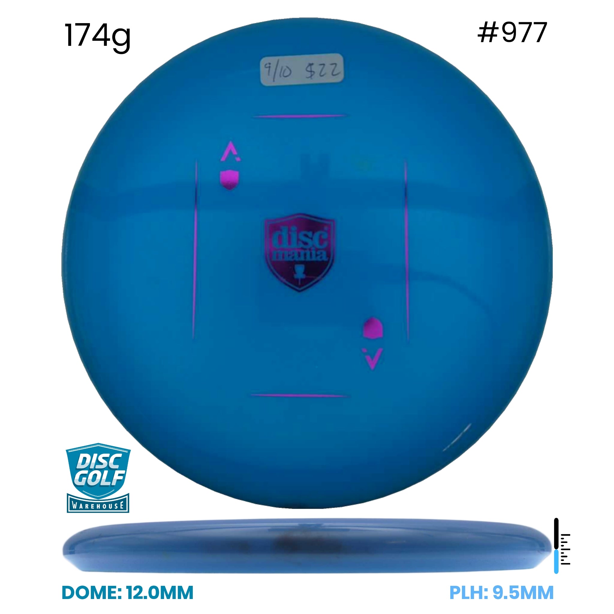 Disc Golf Warehouse Pre-loved Putt and Approach Notion - 9/10/Pink 174g