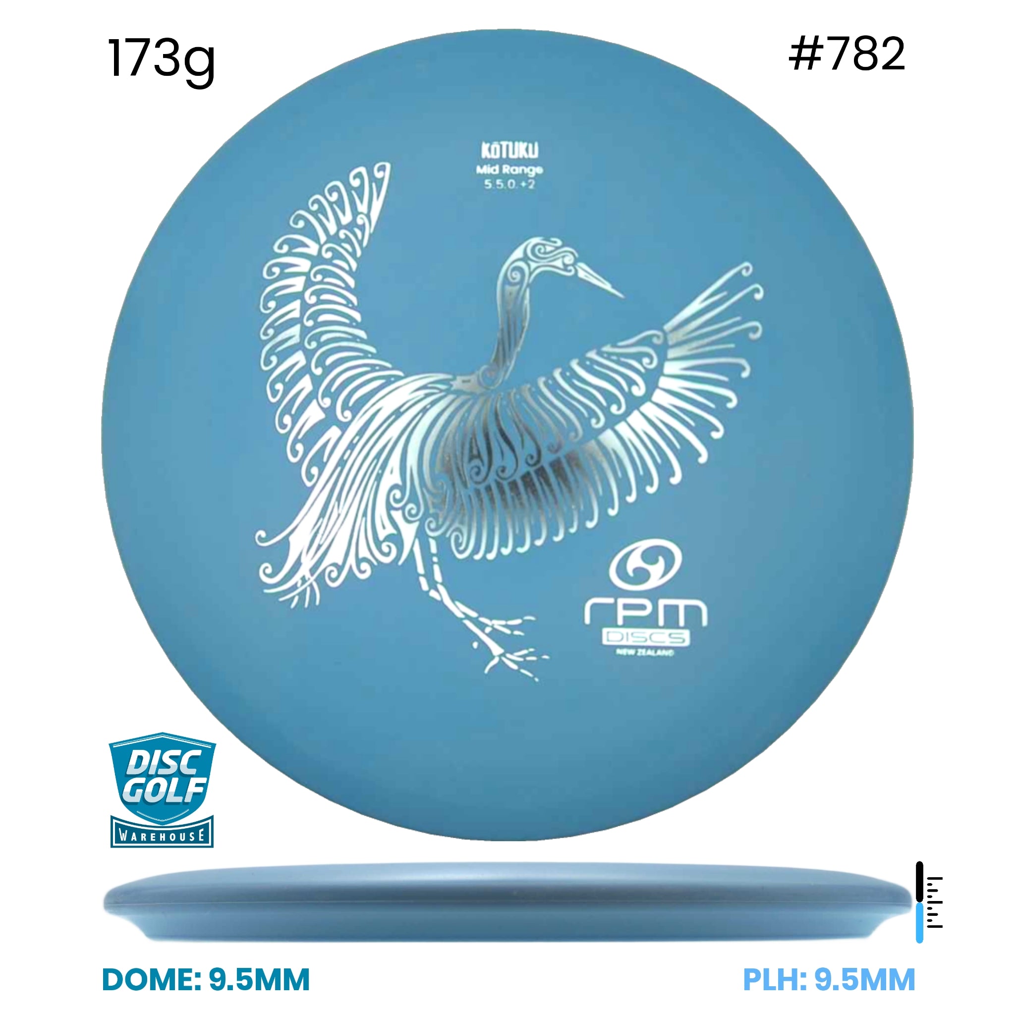 Disc Golf Warehouse RPM Kotuku - Strata Plastic Blue/Silver 173g