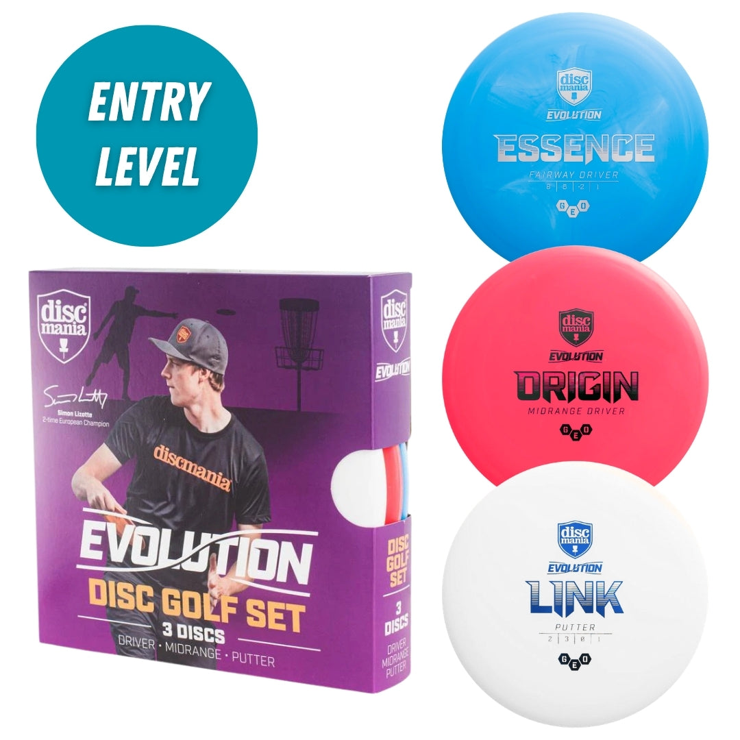 Discmania 3 Disc Starter Set with box, Essence, Origin and Link discs