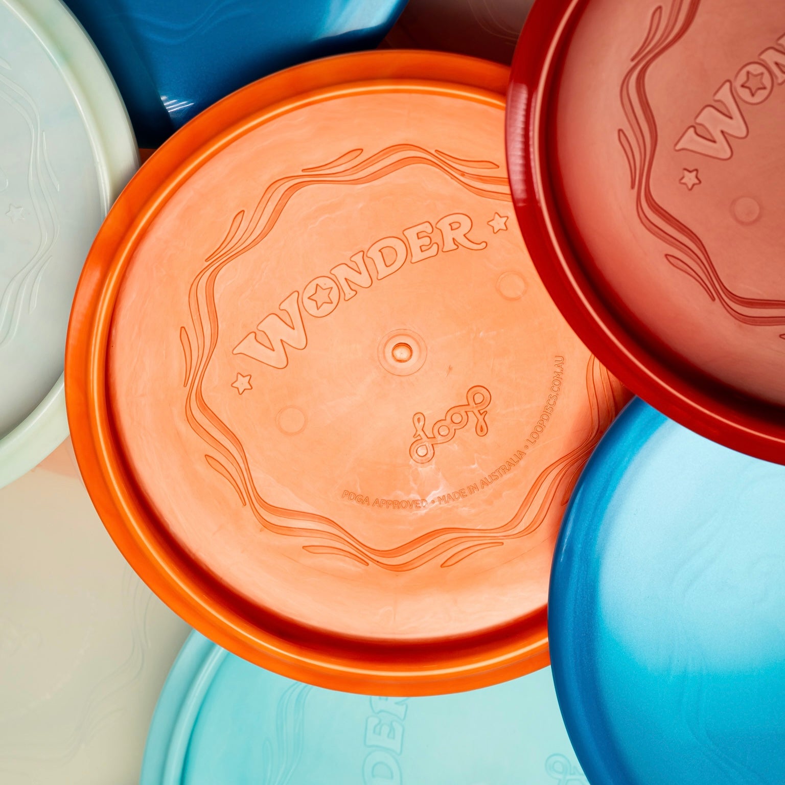 Flat lay of the Loop Discs Wonder