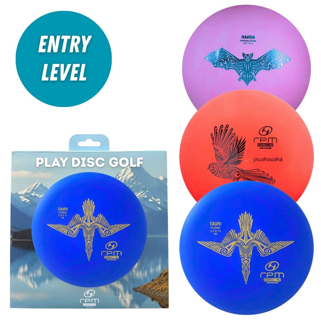 RPM Discs 3 Disc Starter Set with box โ Pekapeka, Piwakawaka and Takapu discs