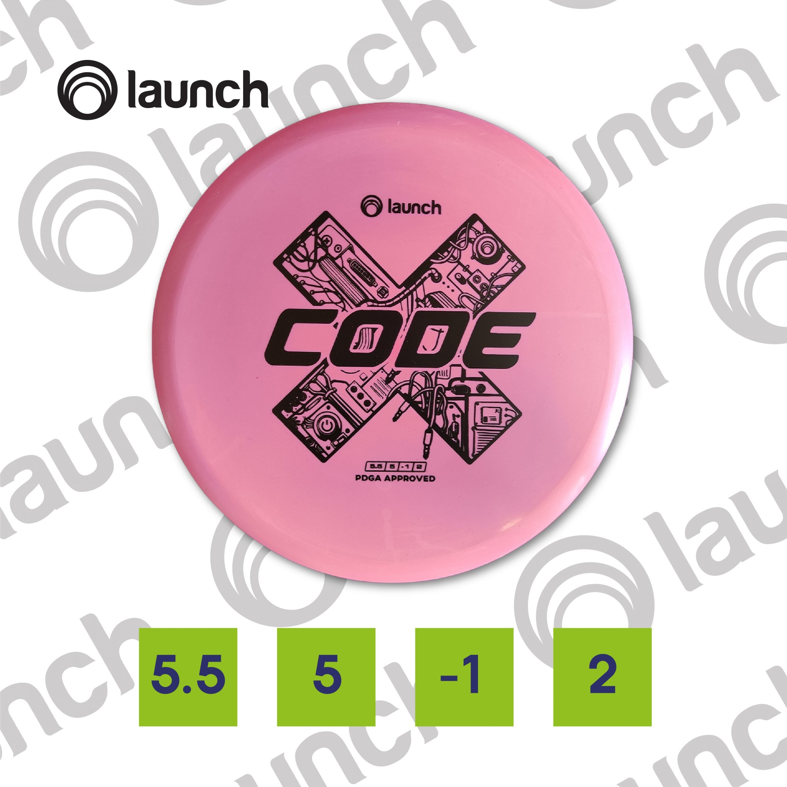 Launch Code X Mid-range - Disc Golf Warehouse