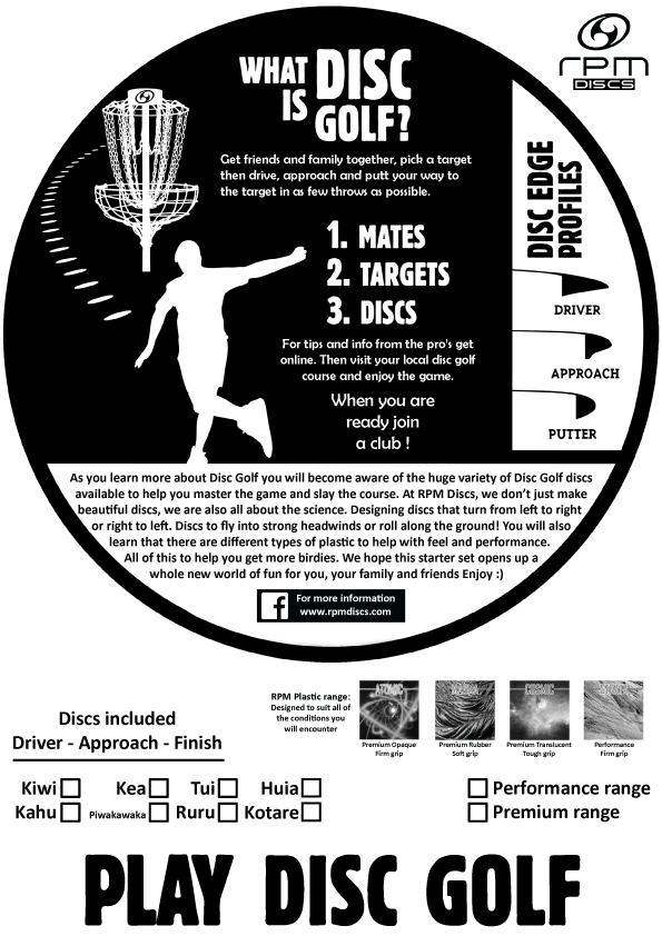 RPM Starter Set Premium Plastics - Disc Golf Warehouse