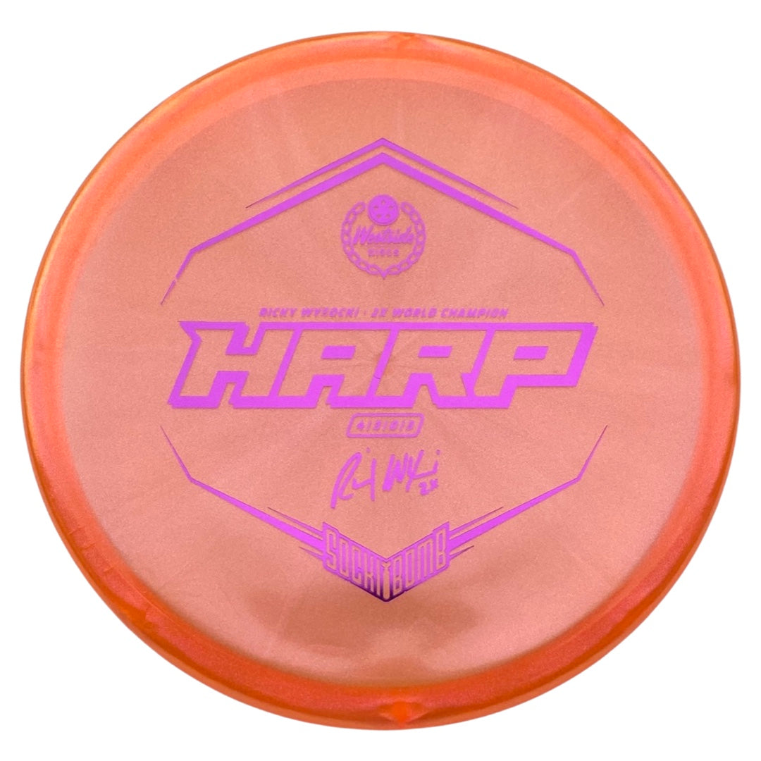 Westside Discs Harp - VIP Ice Glimmer Plastic - Sockibomb Stamp