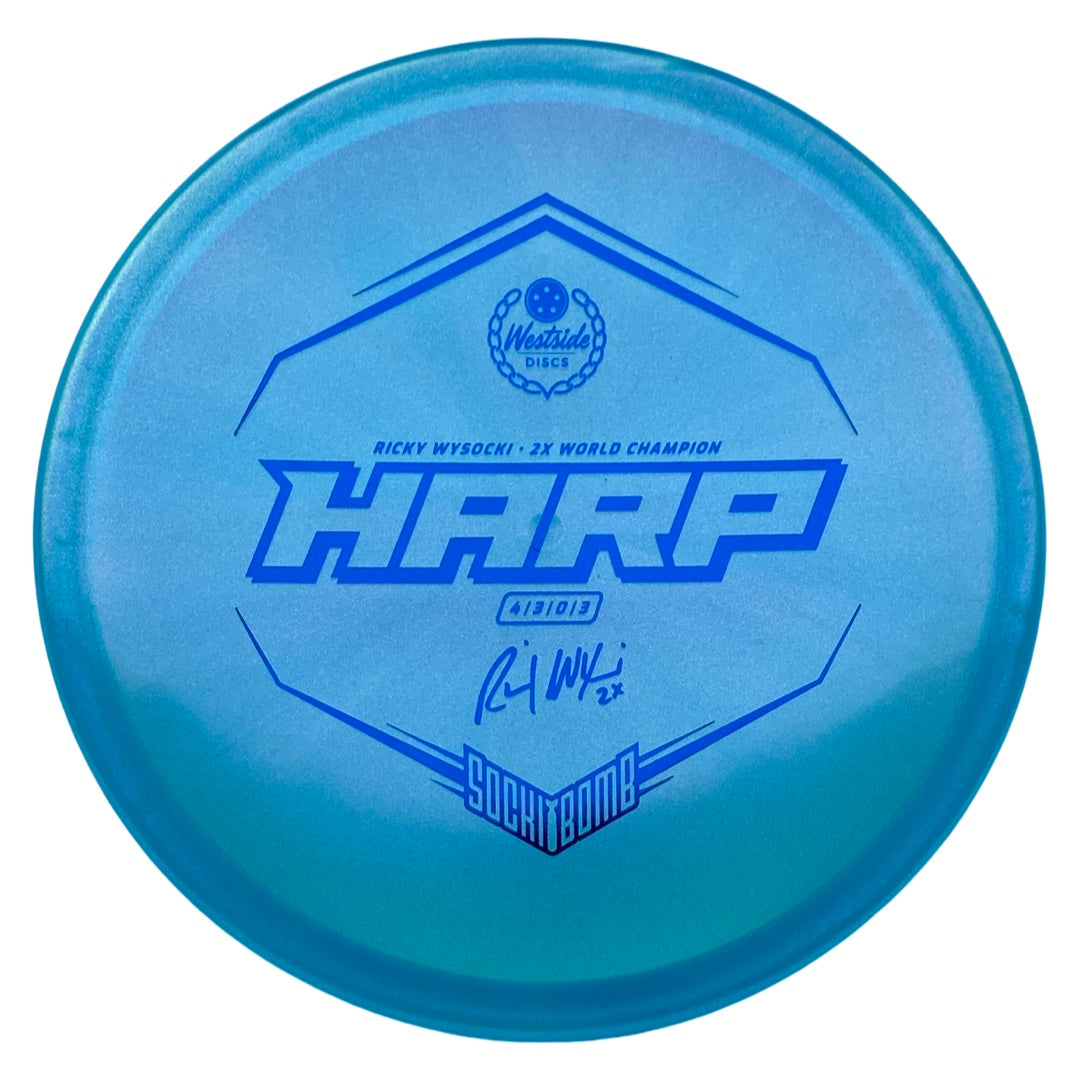 Westside Discs Harp - VIP Ice Glimmer Plastic - Sockibomb Stamp